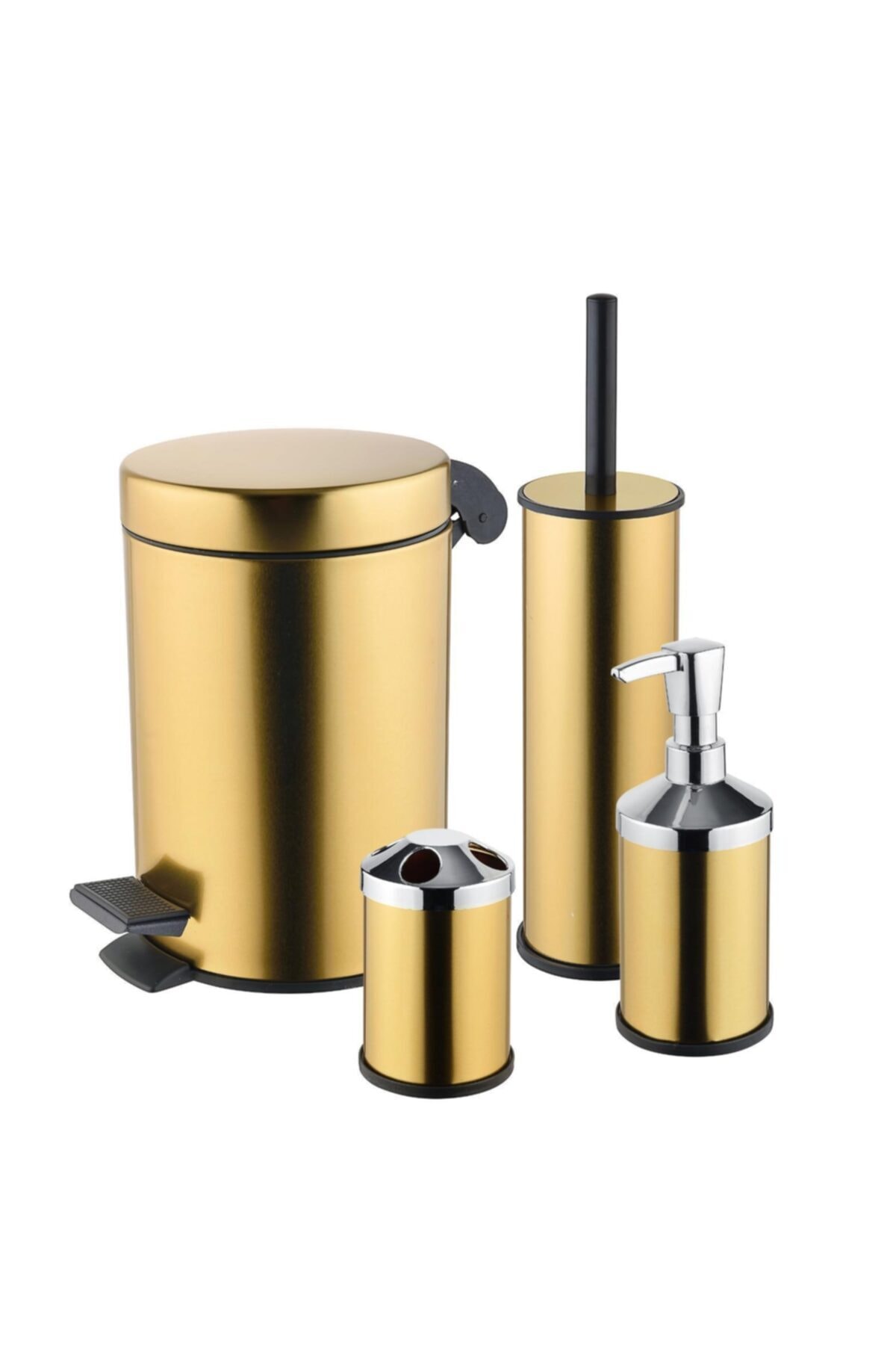 Cekinox Modernica Altın Banyo Seti 4 Parça Paslanmaz