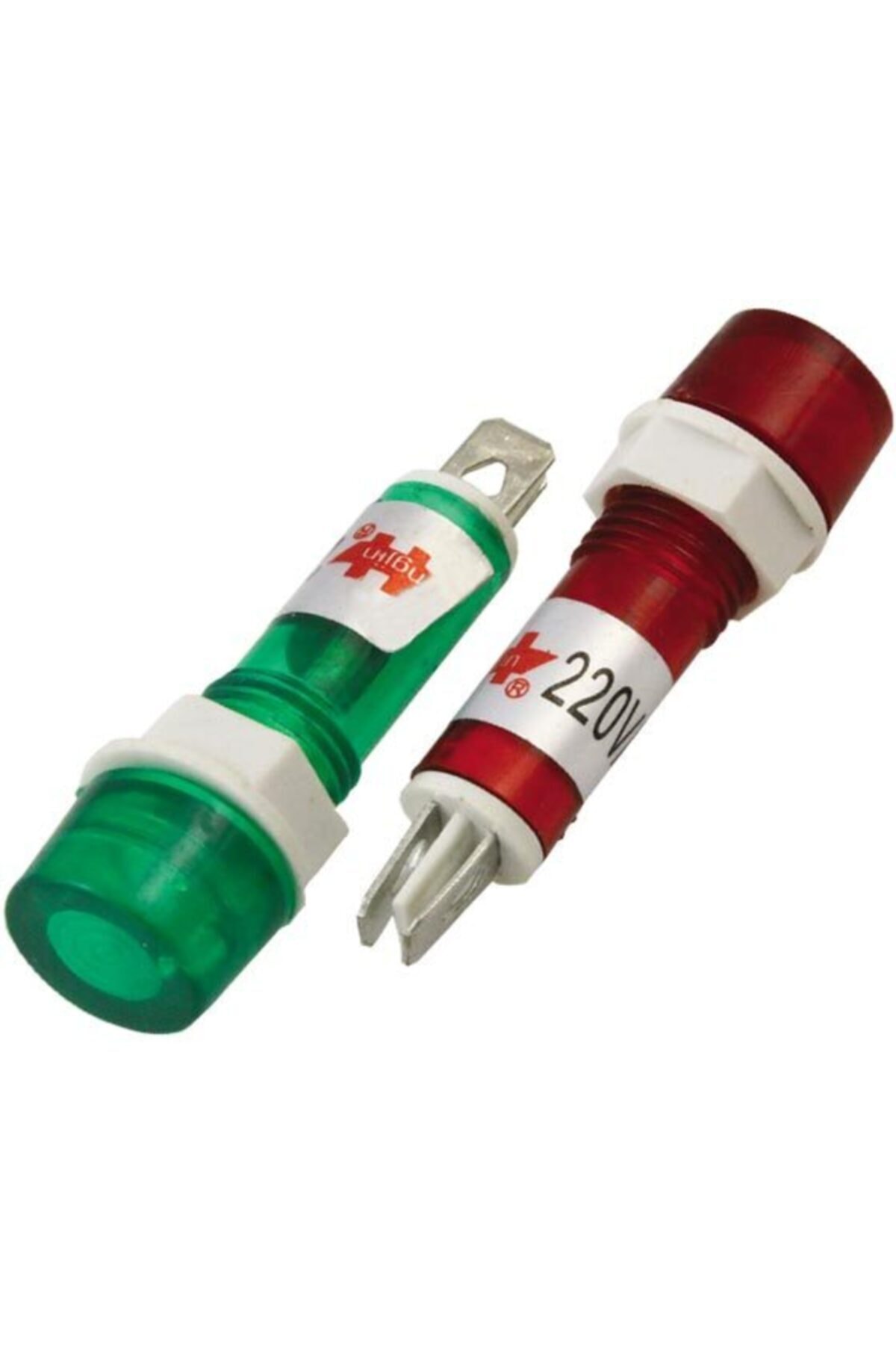ELEKTROMER Sinyal Led Göz Lambası Xd8-1 220 Volt Yeşil - Kırmızı (ıc-225)