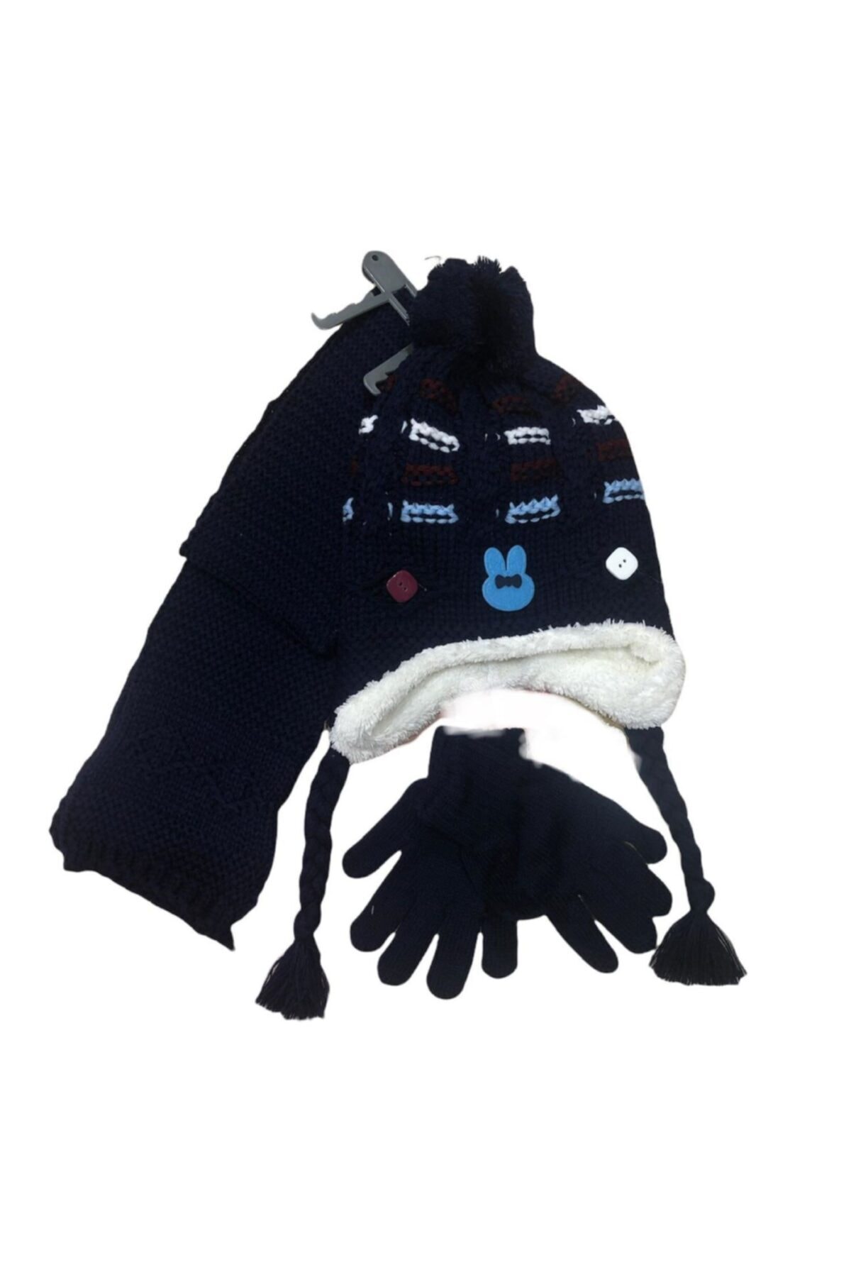 GÖKÇEGYM 5-7 Yaş 3'lu Cocuk Atkı Bere Eldiven Set