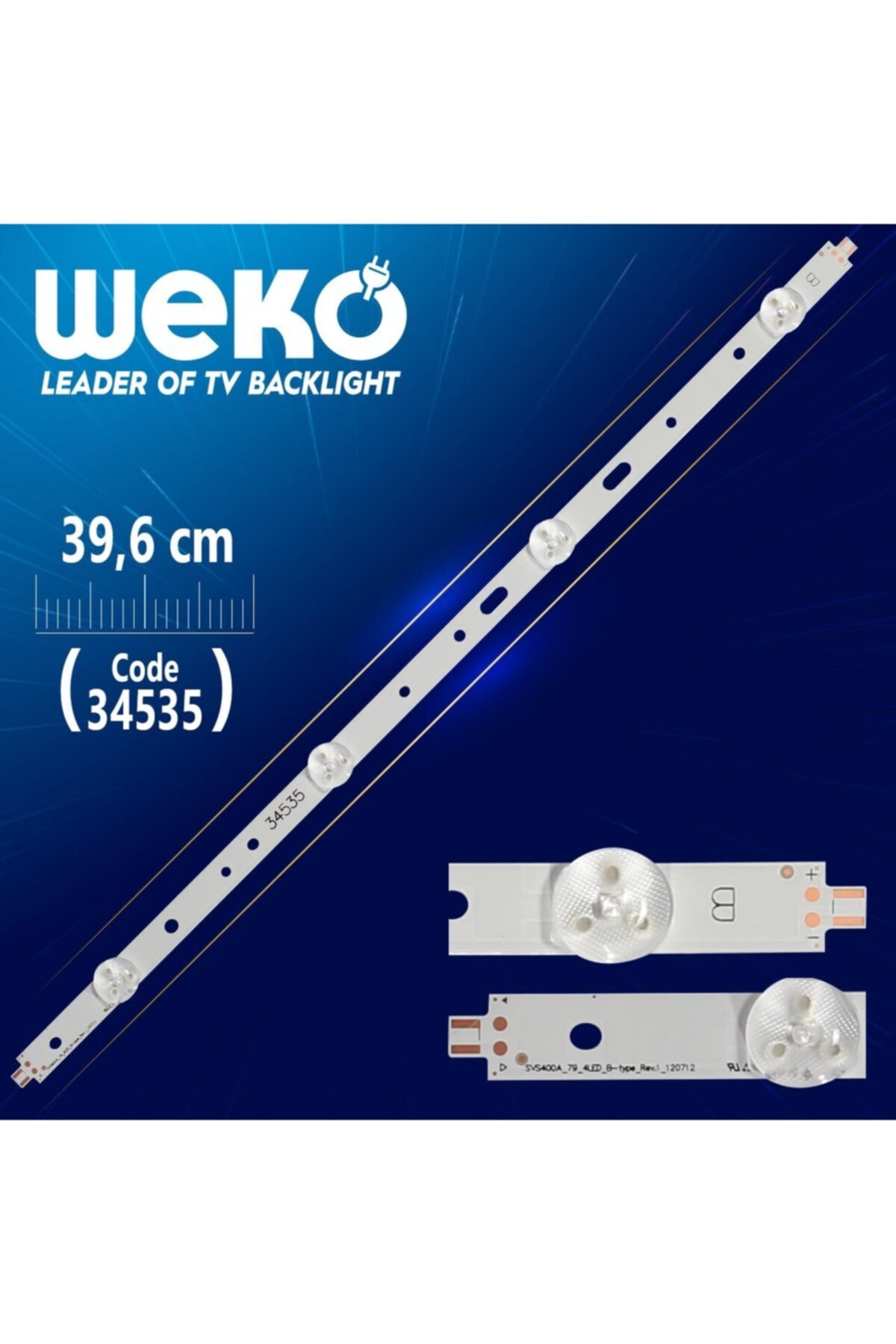 WEKO Svs400a79_4led_b-type_rev.1_120712 - 39.6 Cm 4 Ledli - (wk-005)