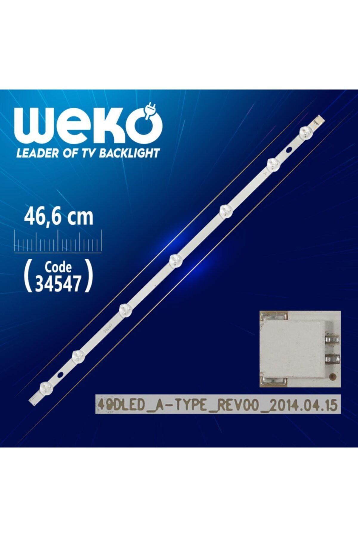 WEKO 49dled_a-type_rev00 - 46.6 Cm 7 Ledli - (wk-187)