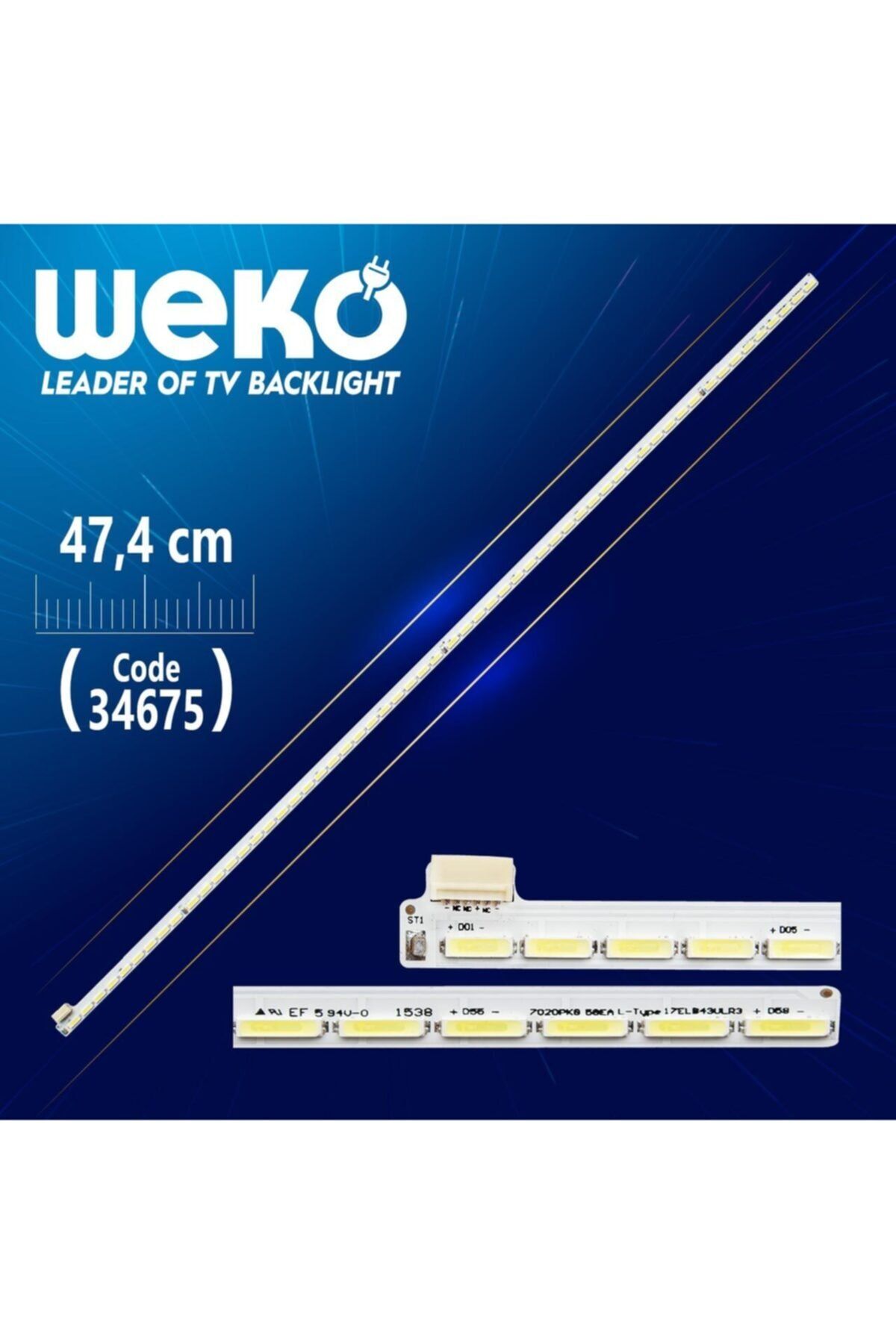 WEKO 17elb43ulr3 7020pkg 58ea L-type 47.4 Cm 58 Ledli - (wk-144)