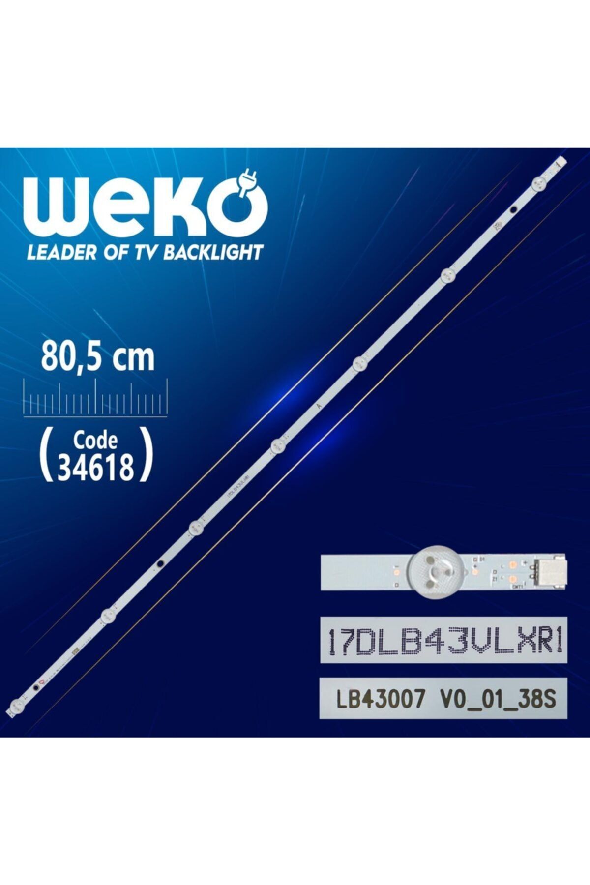 WEKO 17dlb43vlxr1 -a- Lb43007 V0_04_38s - 80.5 Cm 7 Ledli - (wk-402)