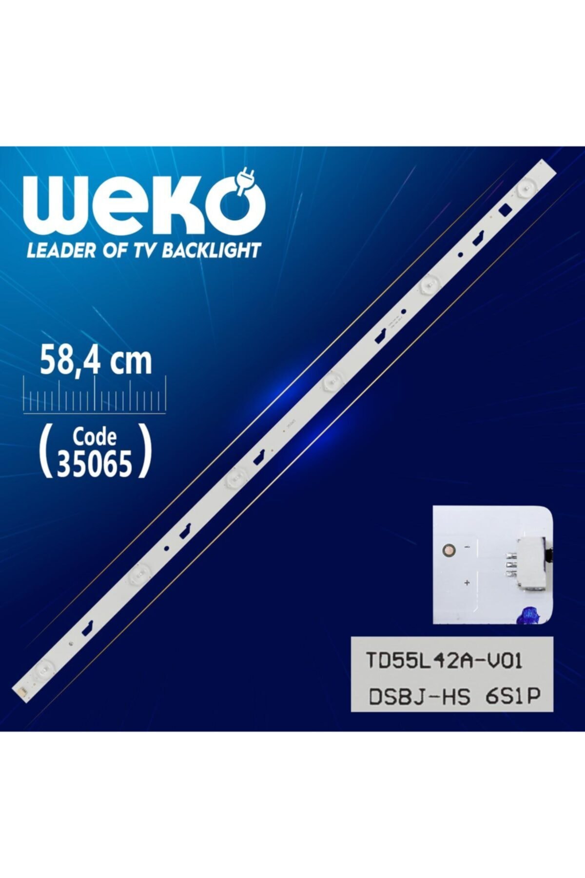 WEKO Td55l42a-v01 - Dsbj-hs 6s1p - 58.4 Cm 6 Ledli - (wk-831)