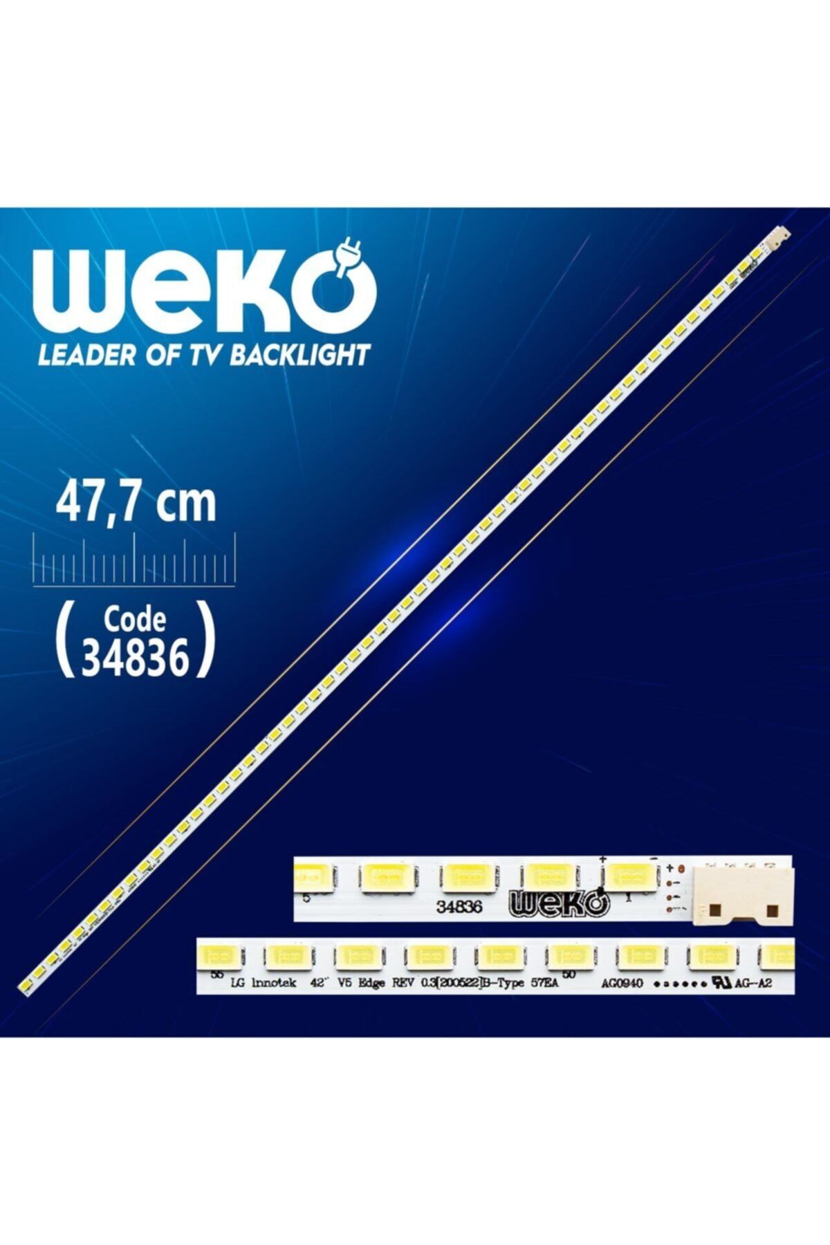 WEKO Lg Innotek 42 Rev 0.6 57ea Type-b - 47.7 Cm 57 Ledli - (wk-706)
