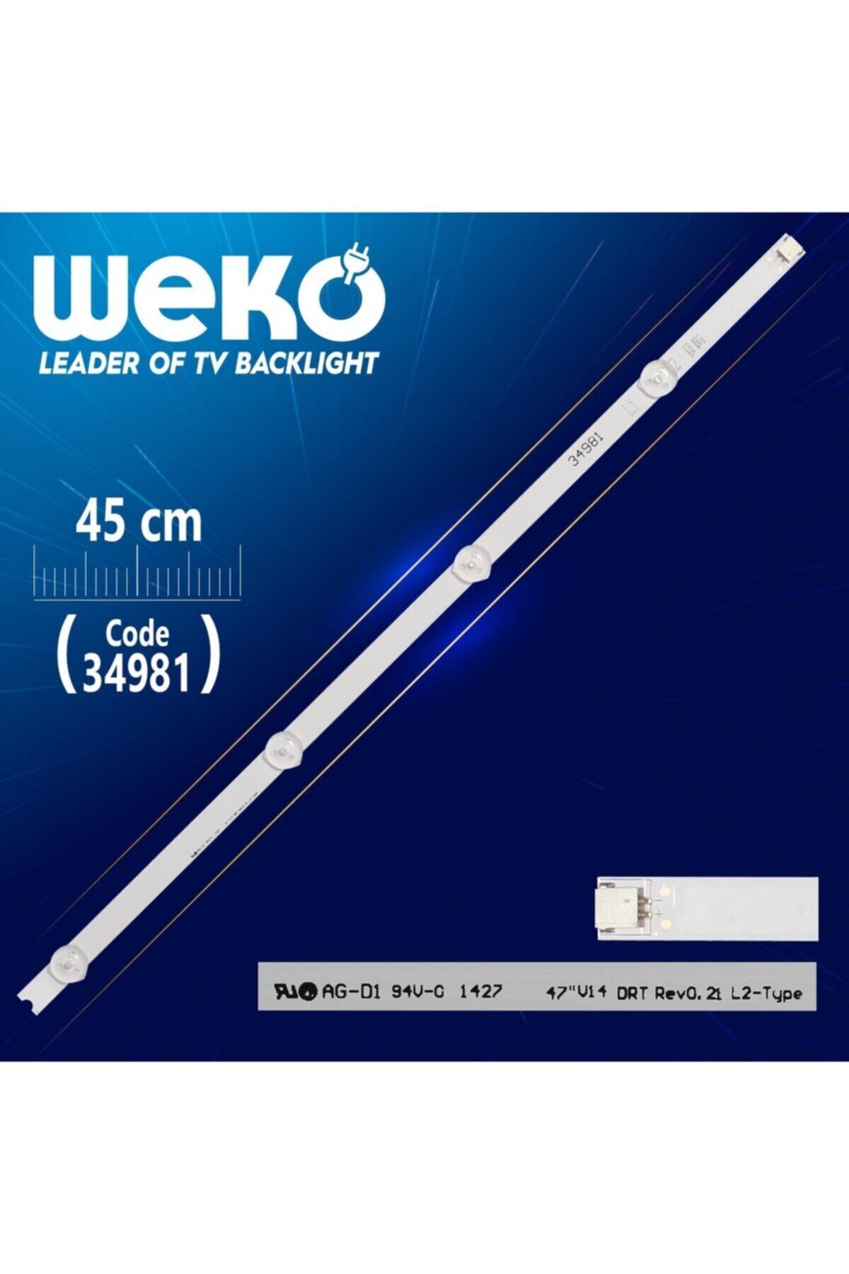 WEKO 47 V14 Drt Rev0.2 1 L1-type - 45 Cm 4 Ledli - (wk-84)