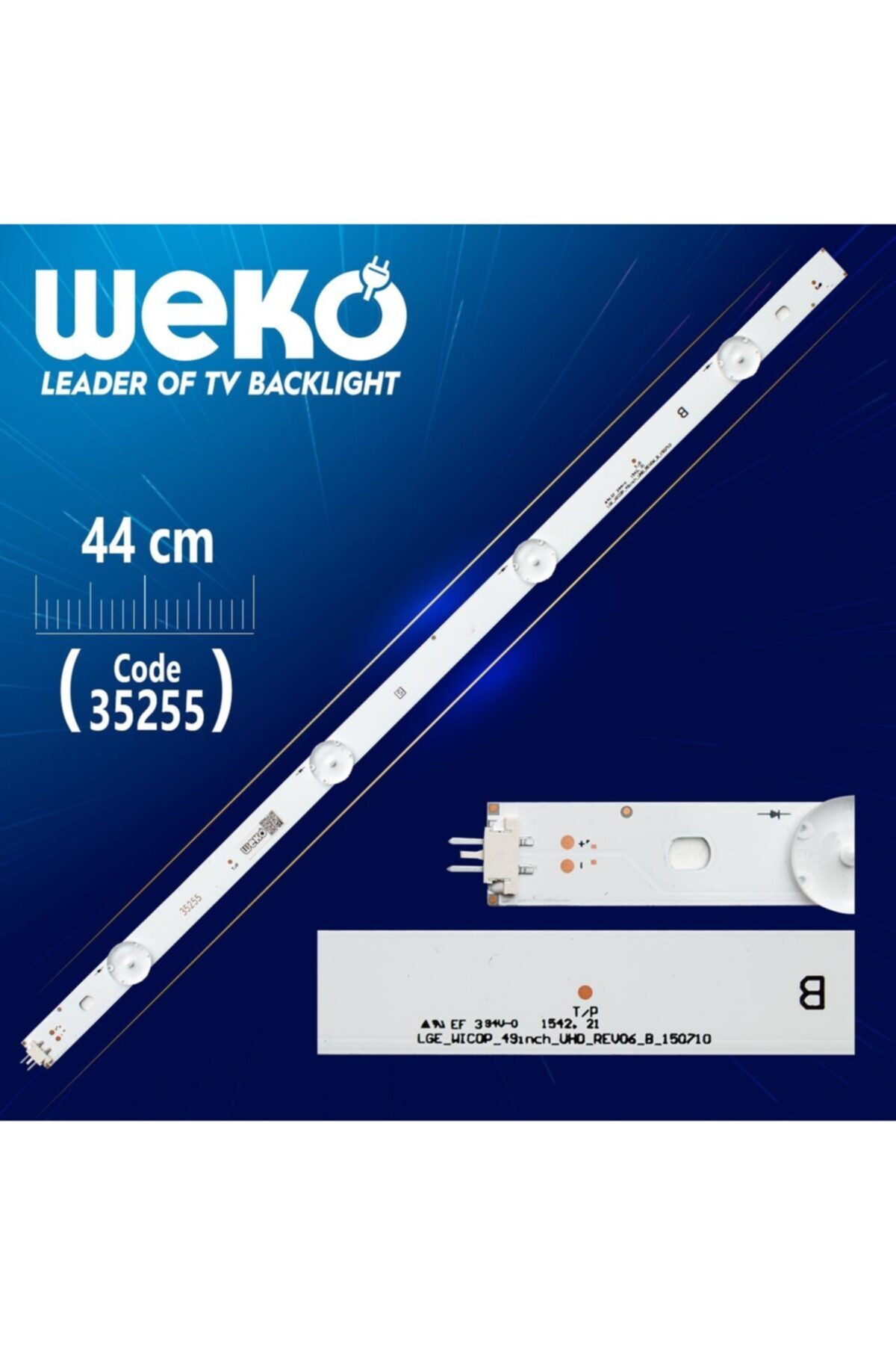 WEKO Lge_wıcop_49ınch_uhd_rev06_b - Gan01 1006a Lgd - 44 Cm 4 Ledli - (wk-408)