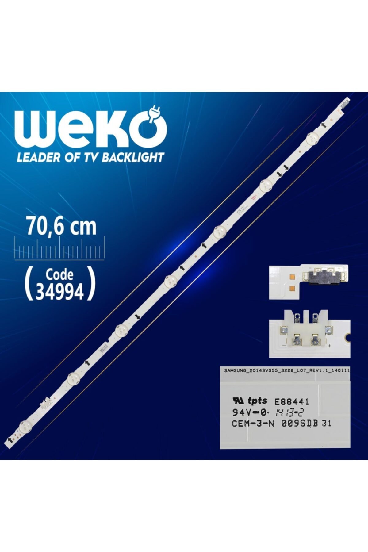 WEKO D4ge-550dca-r3 - Samsung_2014svs55_3228_l07_rev1.1 Left - 70.6 Cm 7 Ledli - (wk-333)