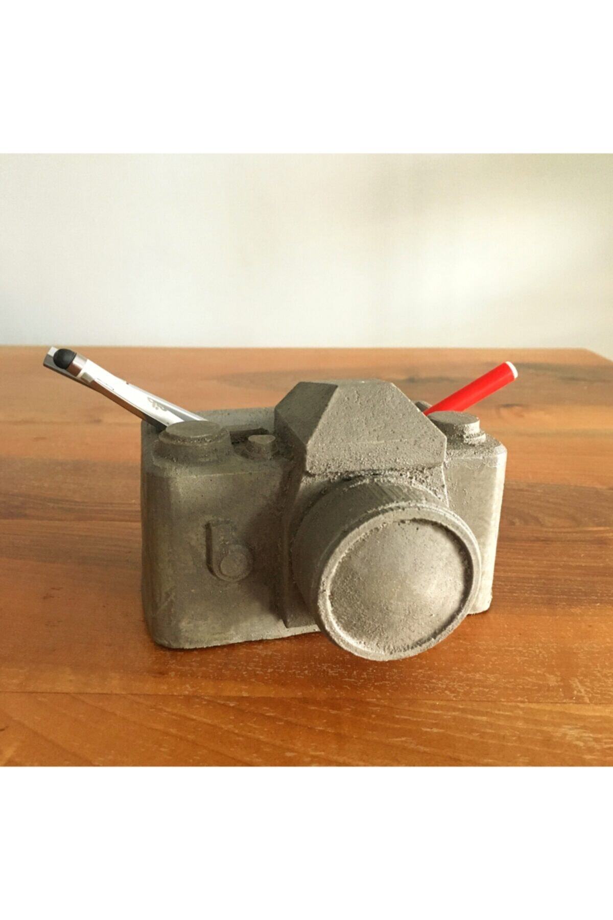jomo tasarım Beton Fotoğraf Makinesi Kalemlik