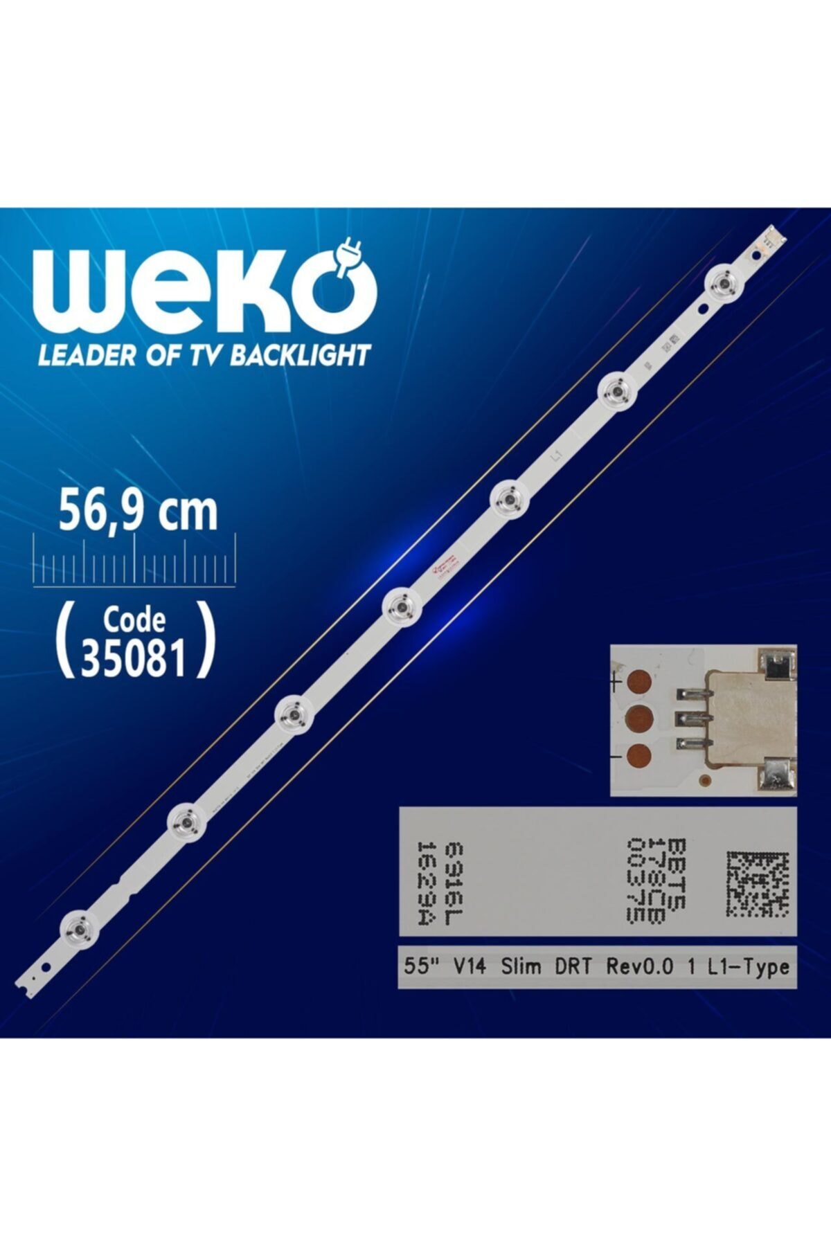 WEKO 55 V14 Slim Drt Rev0.0 1 L1-type - 6916l 1629a - 56.9 Cm 7 Ledli - (wk-467)