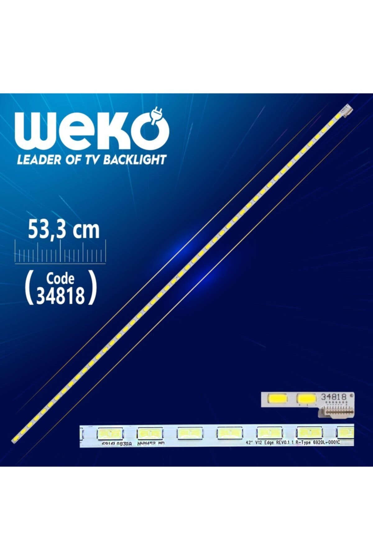 WEKO 42 V12 Edge Rev0.1 1 R-type 6920l-0001c - 53.3 Cm 48 Ledli - (wk-204)