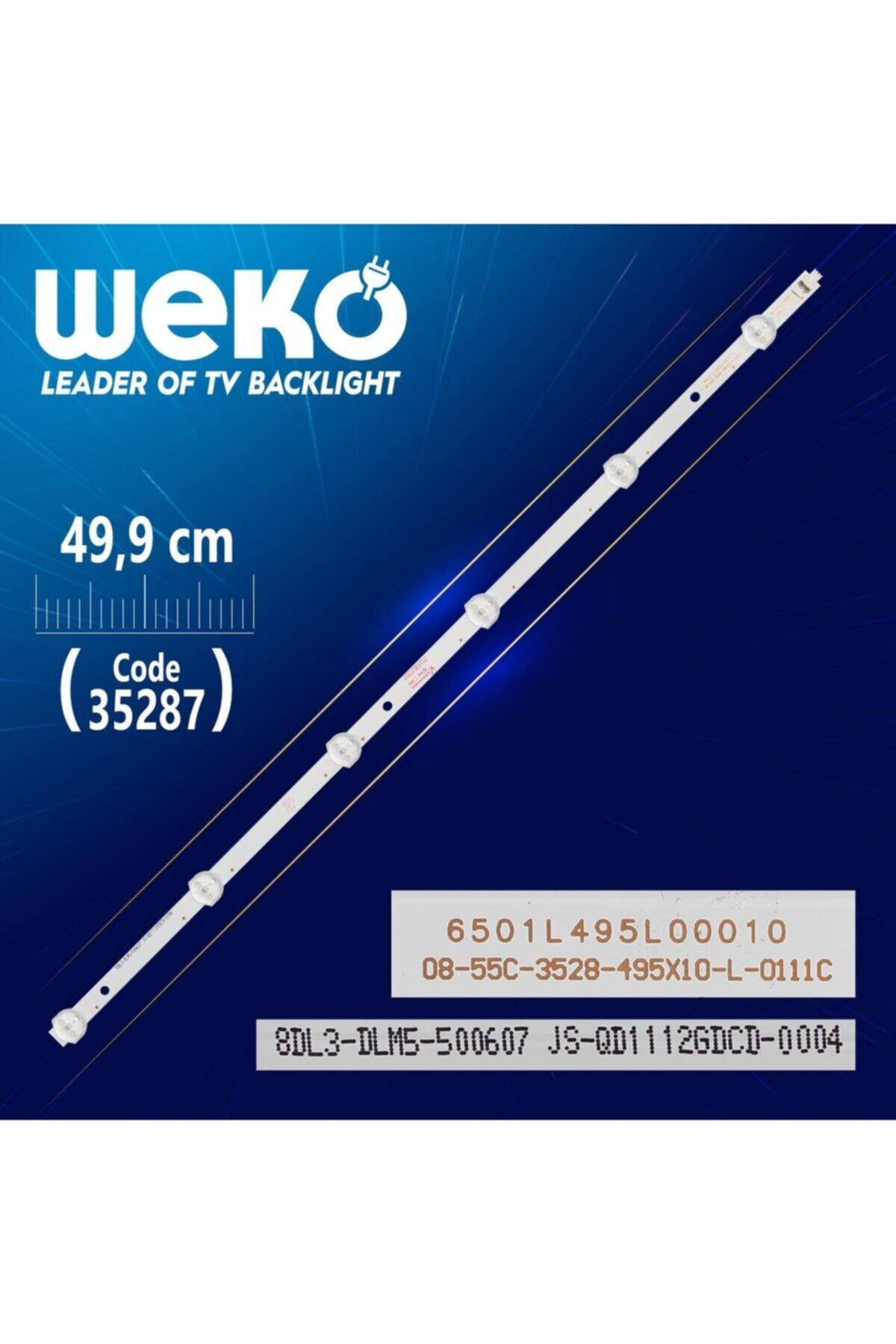 WEKO 6501l495l00010 - 08-55c-3528-495x10-l-0111c - 49.9 Cm 6 Ledli - (wk-919)