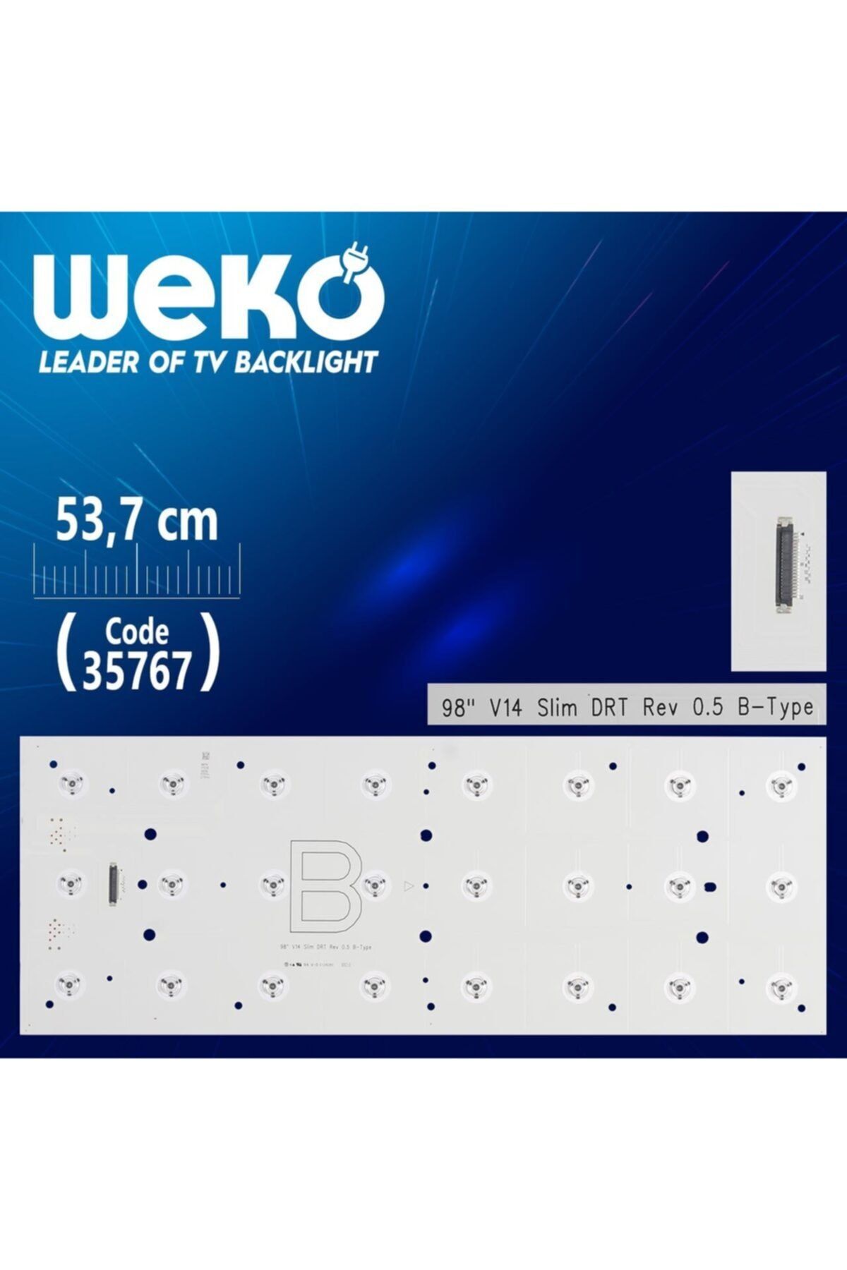 MERTER 98 V14 Slim Drt Rev 0.5 B-type - 53.7 Cm 24 Ledli - (wk-1235)