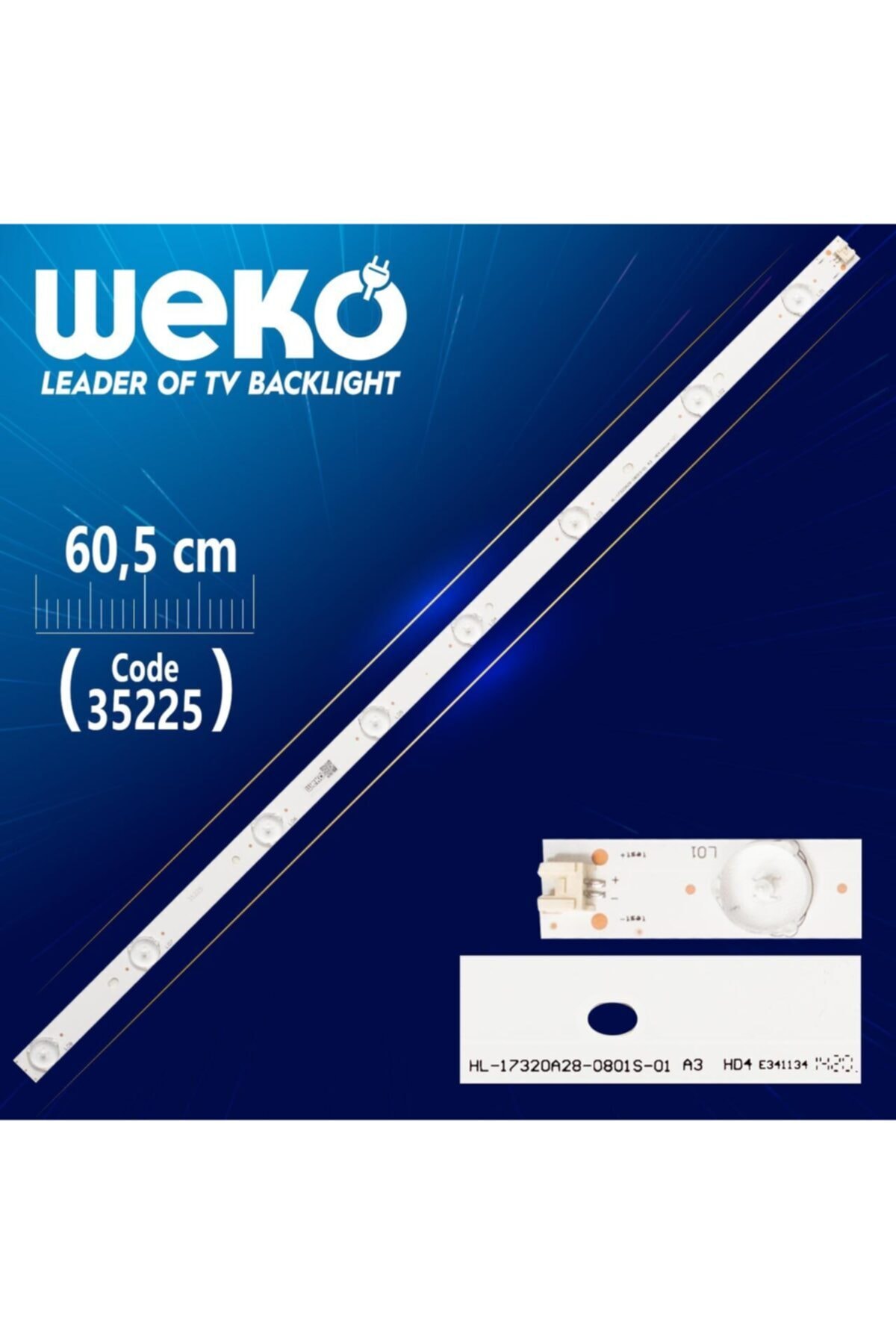 MERTER Hl-17320a28-0801s-01 A3 -echom-32db-4632db005 4632db016 - 8 Ledli 60.5 Cm - (wk-462)
