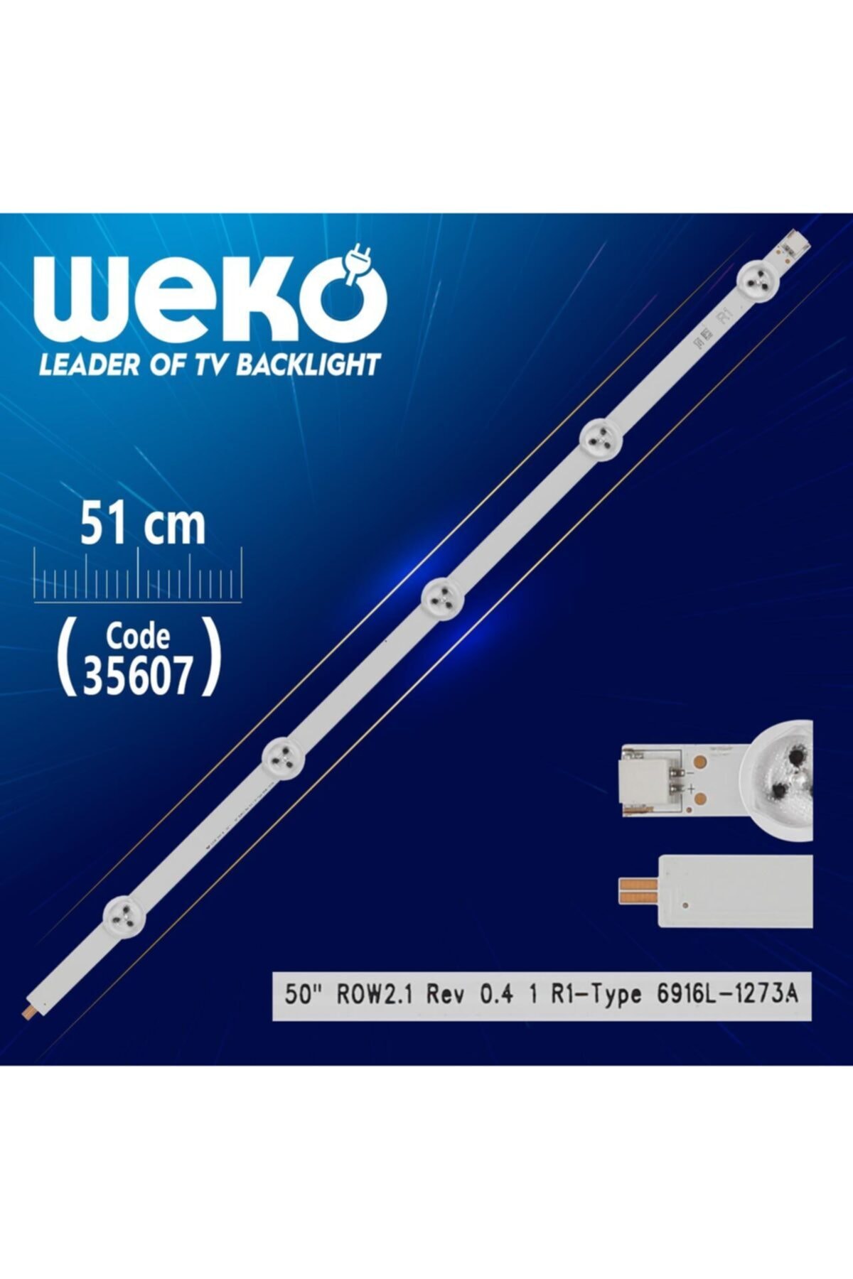WEKO 50 Row2.1 Rev 0.4 1 R1-type 6916l-1273a - 51 Cm 5 Ledli - (wk-507)