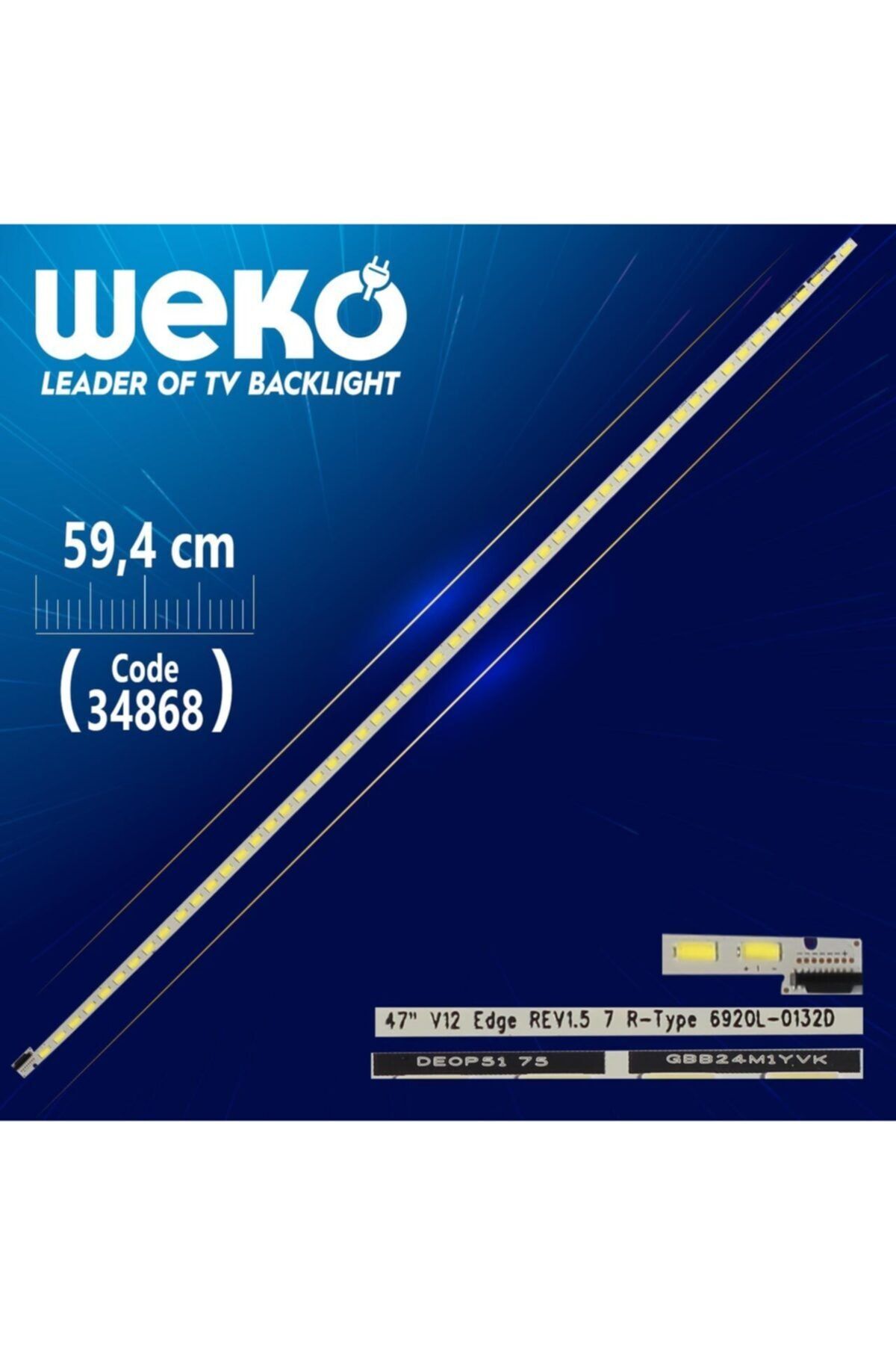 WEKO 47 V12 Edge Rev1.5 7 R-type 6920l-0132d - 59.4 Cm 54 Ledli - (wk-726)