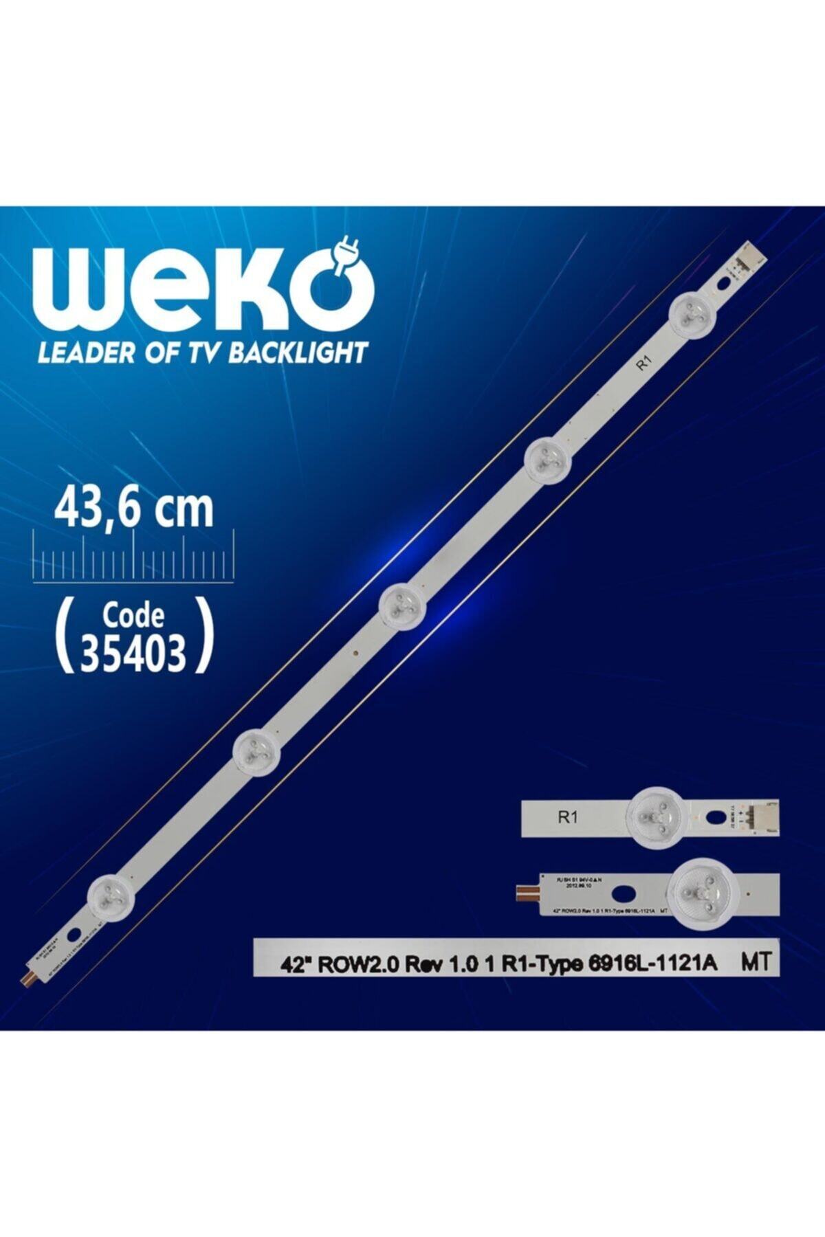 WEKO 42 Row2.0 Rev 1.0 1 R1-type 6916l-1121a Mt - 43.6 Cm 5 Ledli - (wk-990)