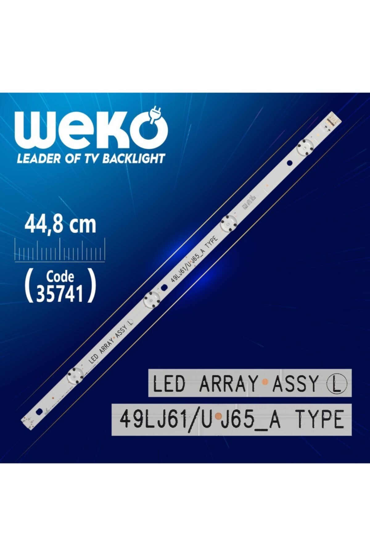 WEKO Lg Innotek 17y 49ınch_a-type Led_array_s_rev0.0_160718 - 44.8 Cm 4 Ledli - (wk-1211)