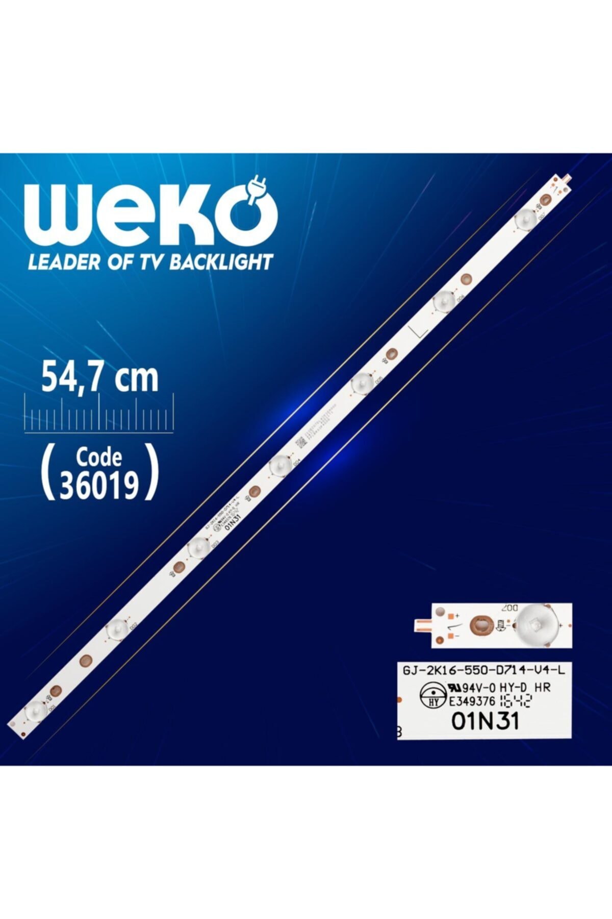 WEKO Gj-2k16-550-d714-v4-l - 01n31 - 7 Ledli 54.7 Cm