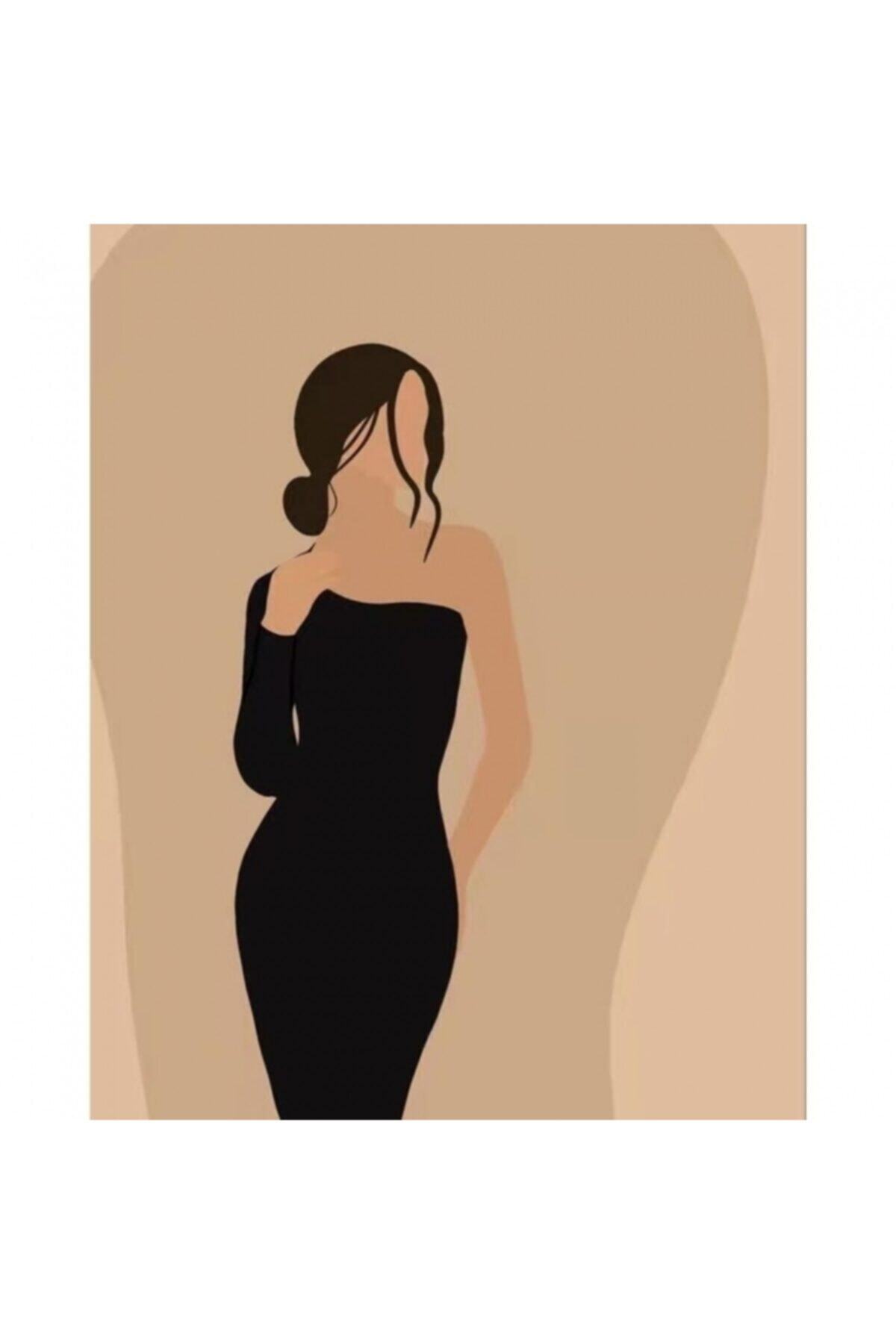 Fupe Shop Kadının Esareti 4 Sayılarla Boyama Seti Kasnaklı 70 X 90 Cm