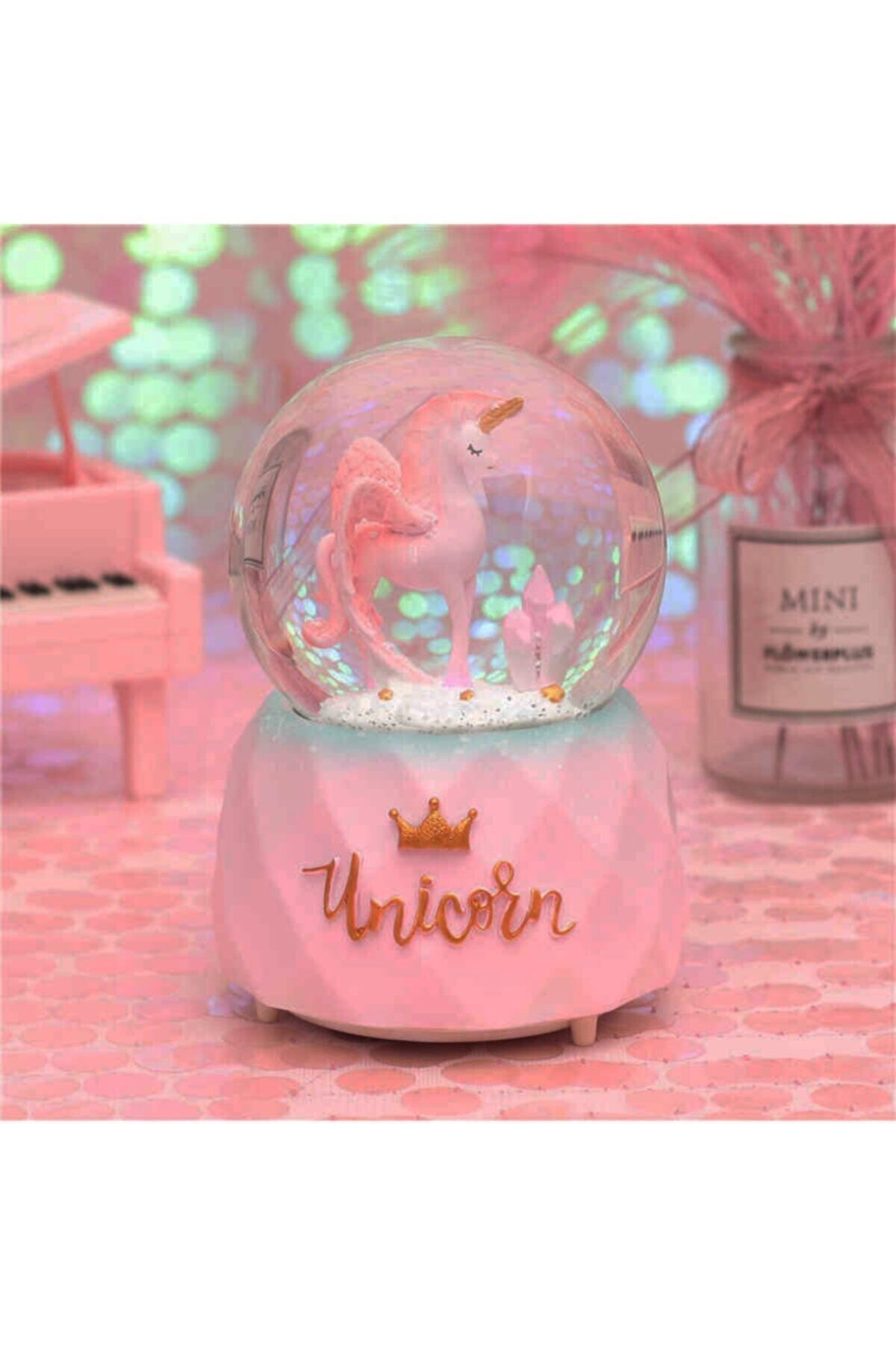 ŞifaiNur Mega Boy Unicorn Kar Küresi Otomatik Püskürtmeli Işıklı Müzikli