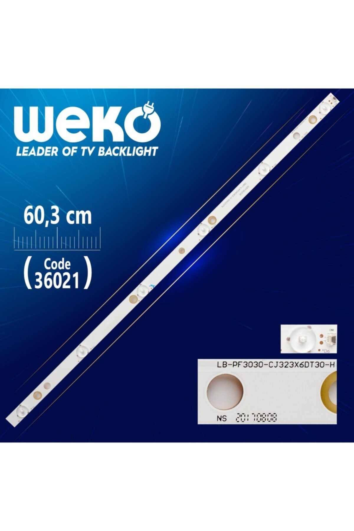 WEKO Lb-pf3030-cj323x6dt30-h 32dt302x6 6 Ledli 60.3 Cm