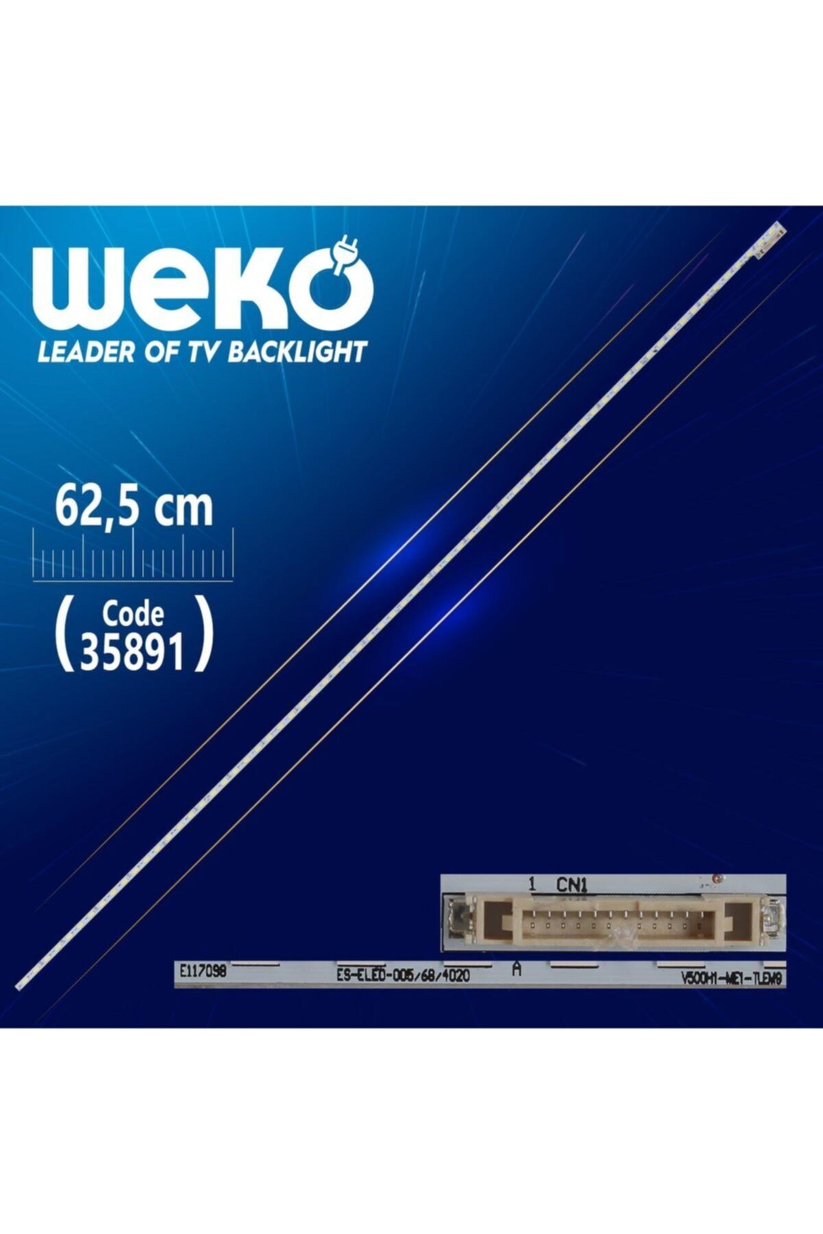 MERTER V500h1-me1-tlem9 - Le50a5000 50du6000 - Es-eled-005/68/4020 - 62.5 Cm 68 Ledli (wk-1353)