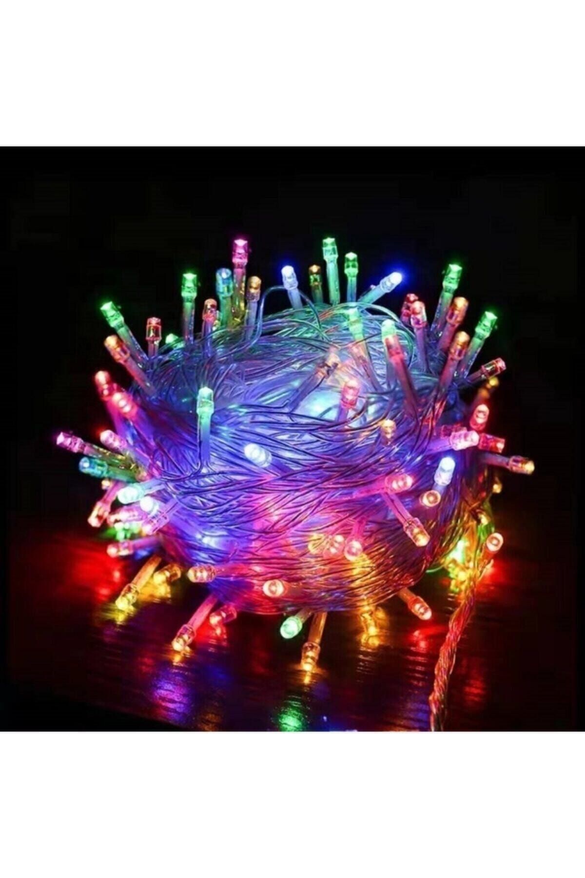 Led Rgb Renkli Işık Pirinç 10 Metre 100 Li Yılbaşı Ağaç Işık