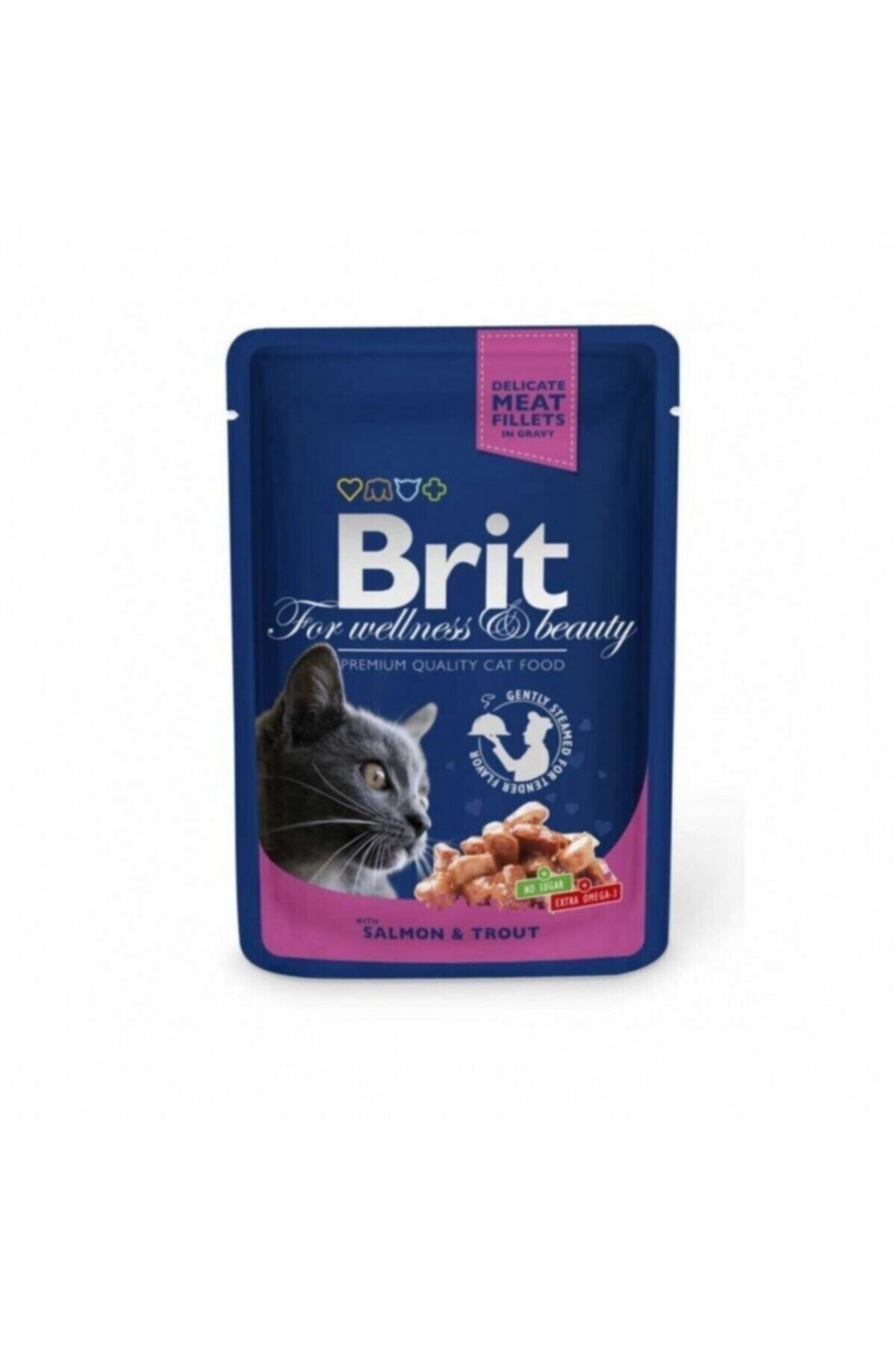 Brit Care Premium Cat Pouches Somon Balıklı Kedi Konservesi 100 Gr