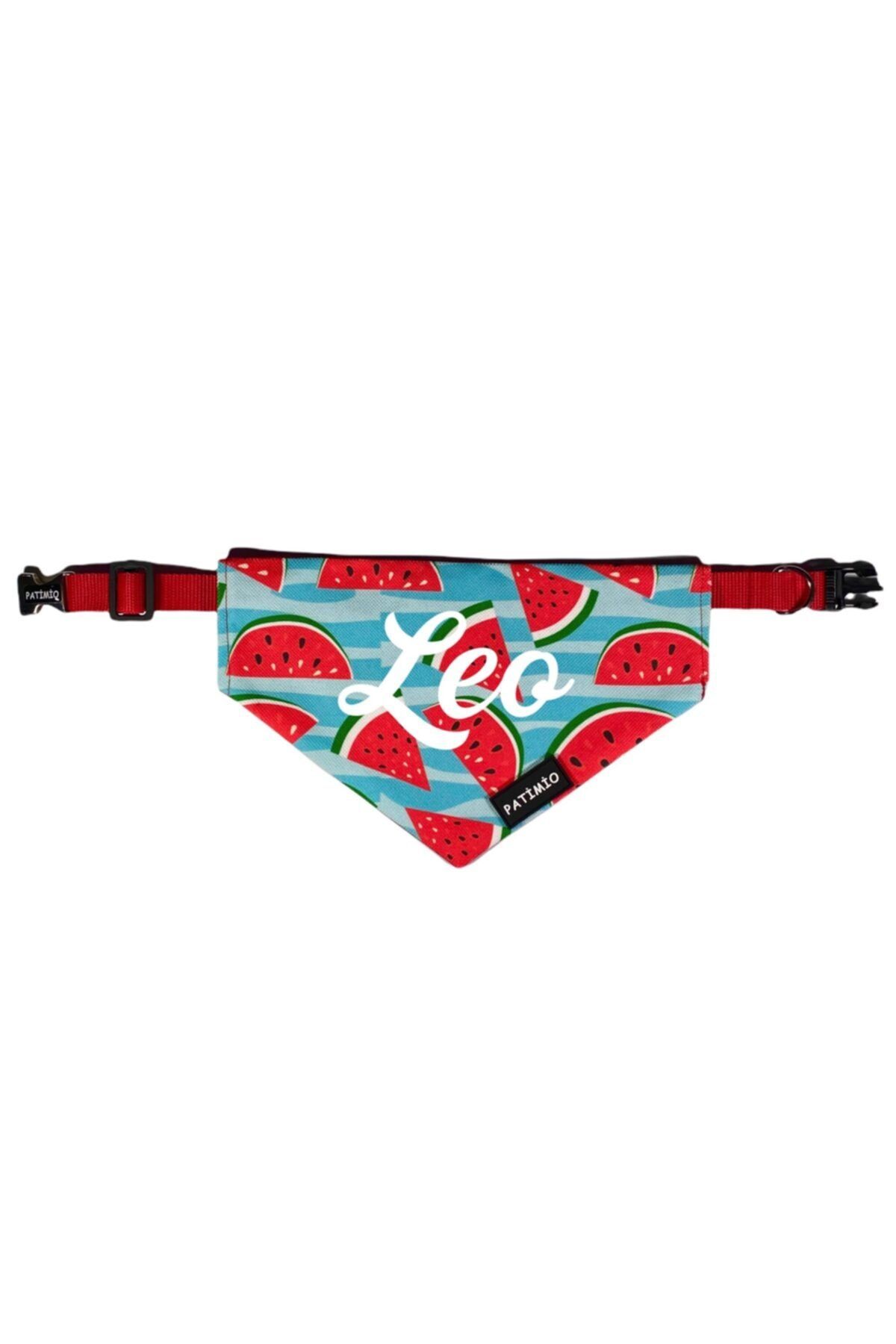 PATİMİO Isimli Watermelon Tasma Fular Bandana Small