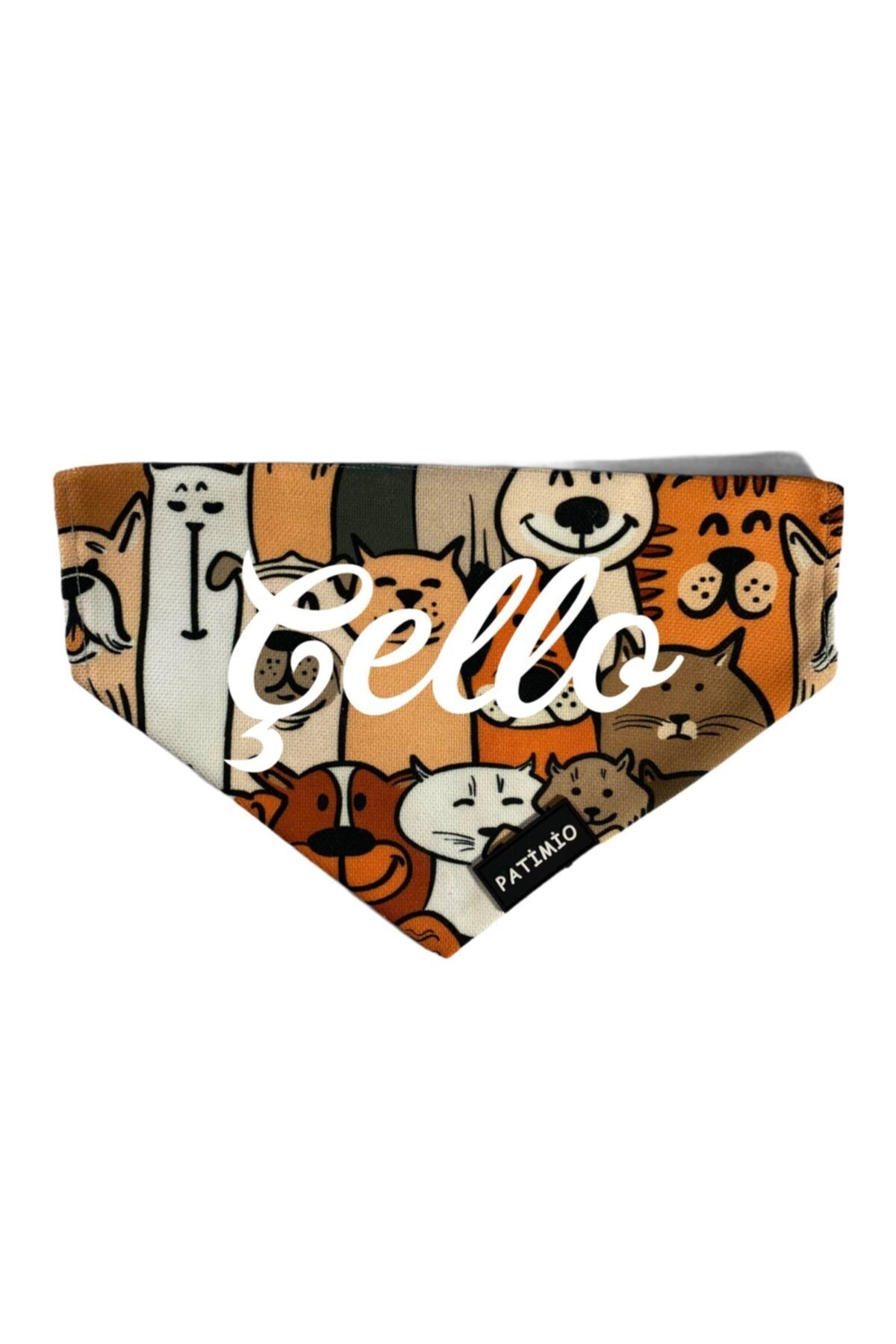 PATİMİO Isimli Happy Dogs Tasma Fular Bandana Small