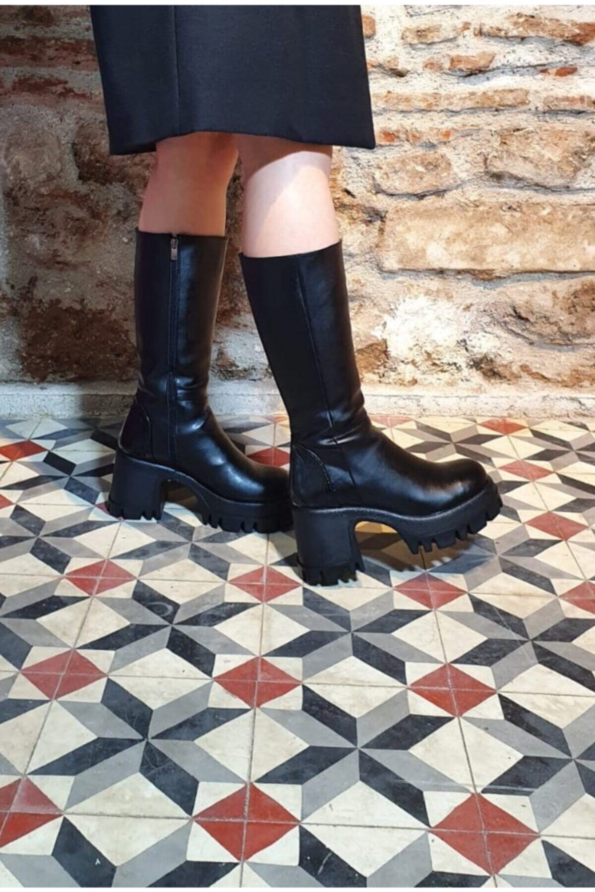 Shero shoes Kadın Siyah Çizme