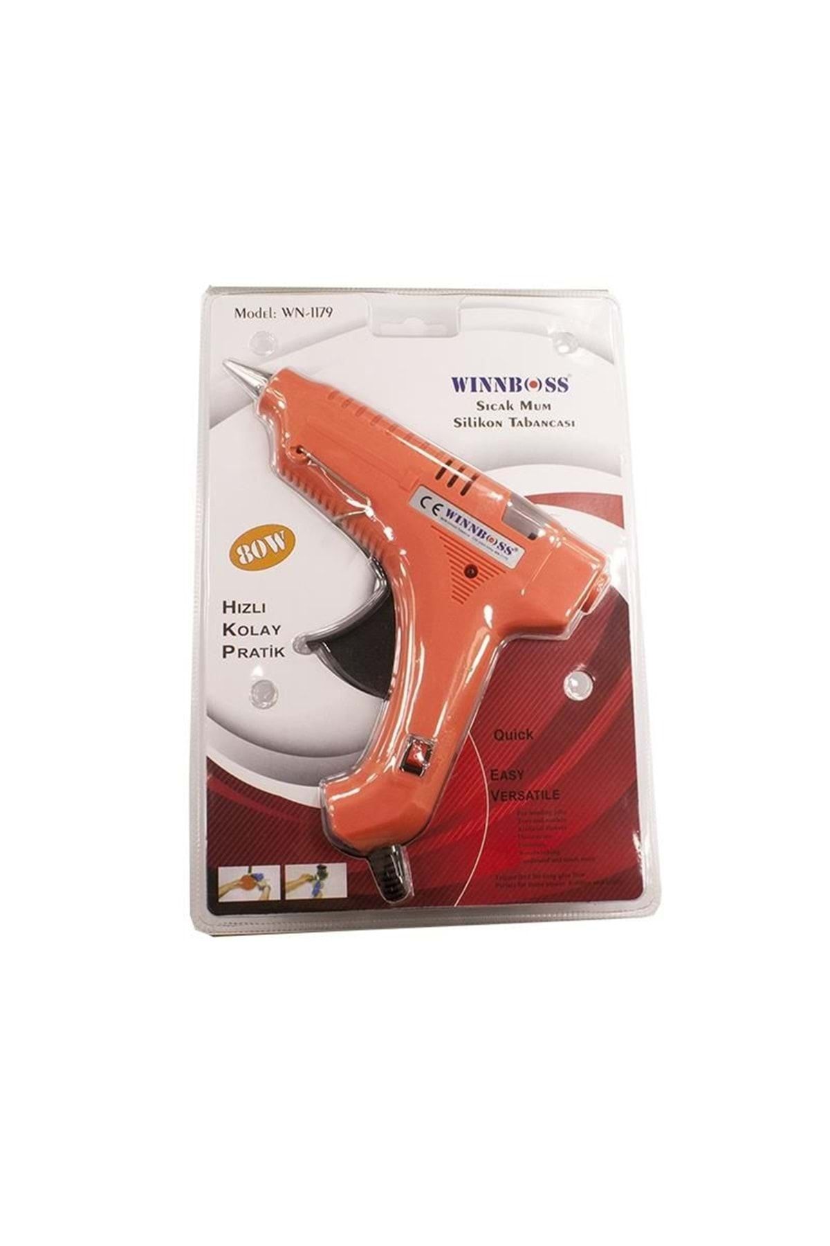 WINNBOSS Silikon Tabancası Kalın 10mm 80w Wn-1179-kırmızı