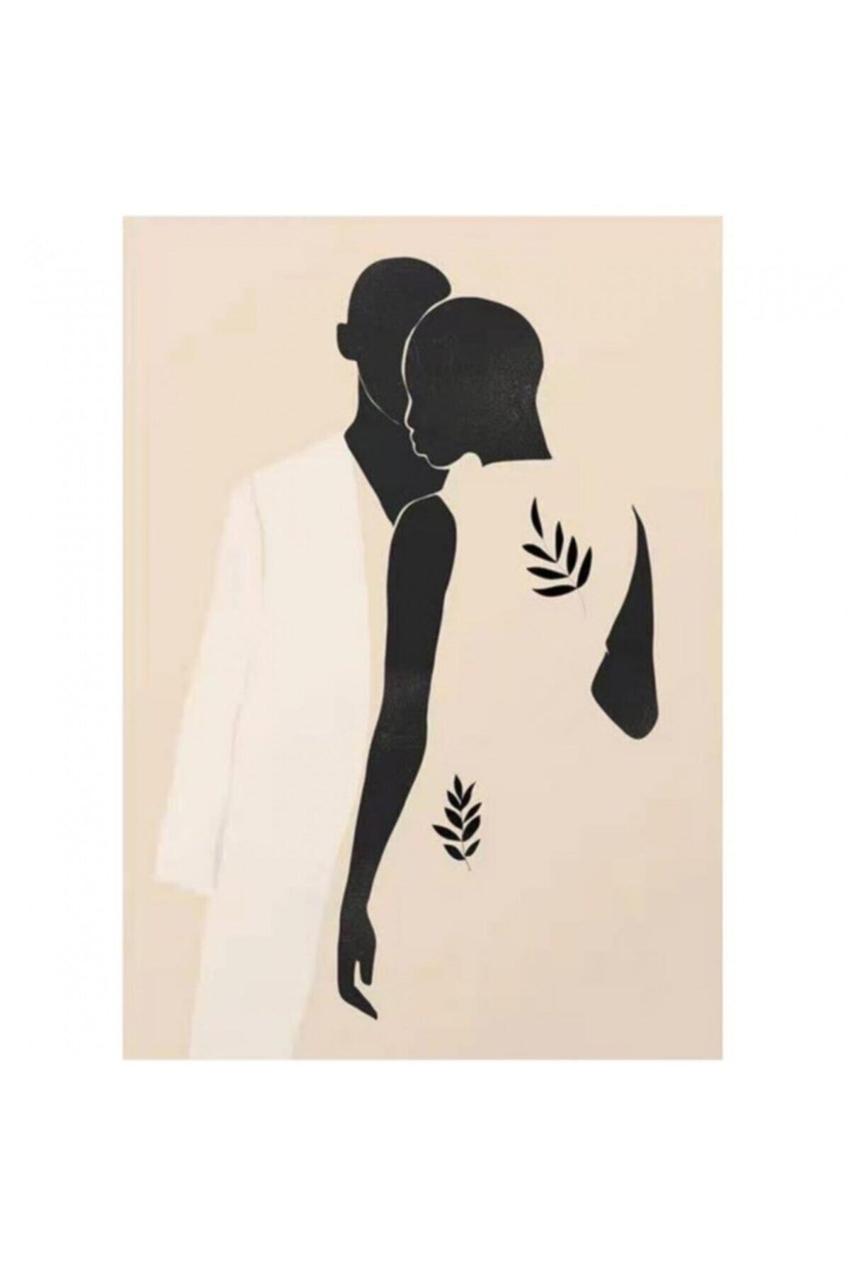 Fupe Shop Kadının Esareti 2 Sayılarla Boyama Seti Kasnaklı 60 X 75 Cm