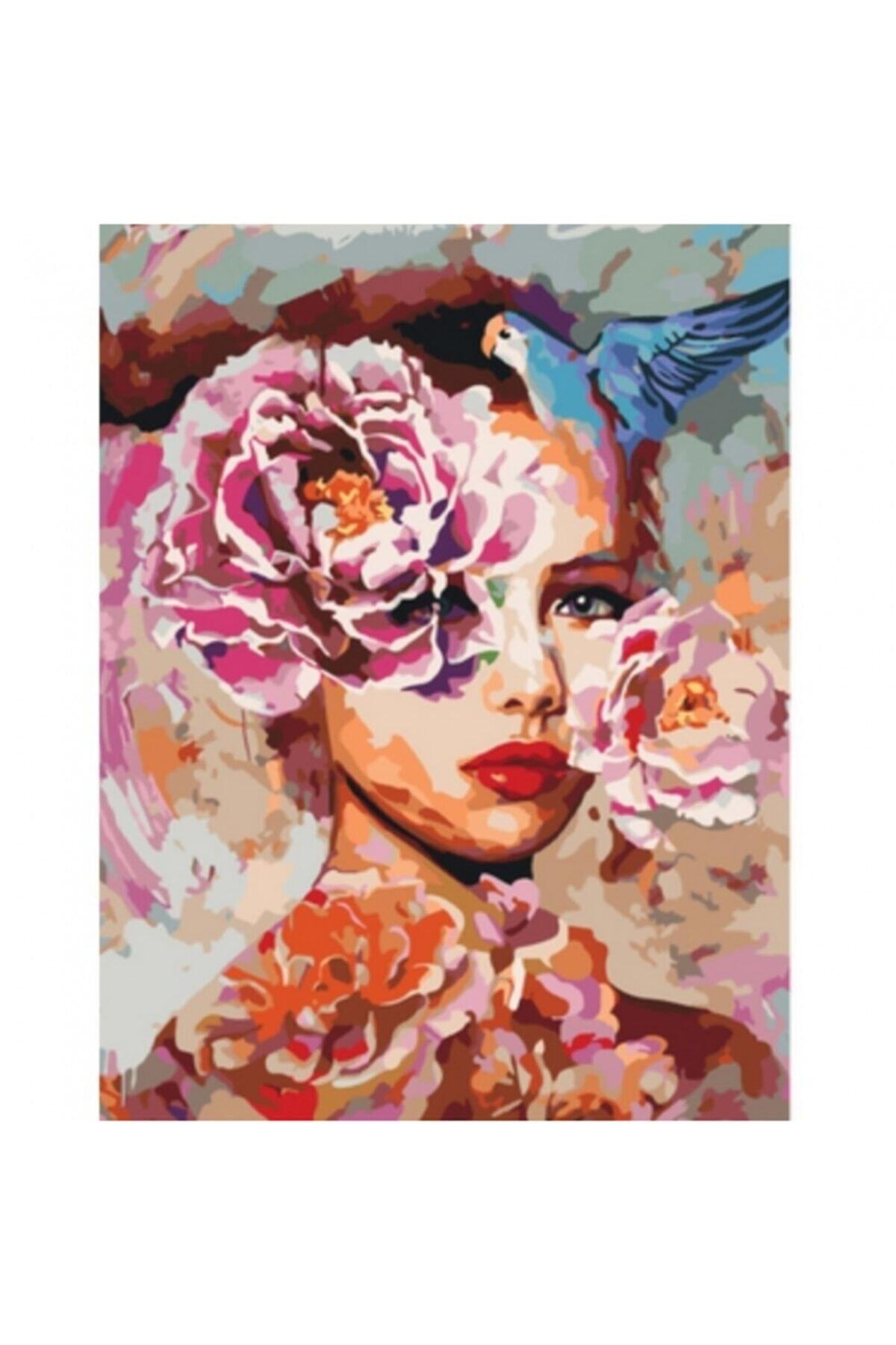 Fupe Shop Masal Güzeli Sayılarla Boyama Seti Kasnaklı 70 X 90 Cm