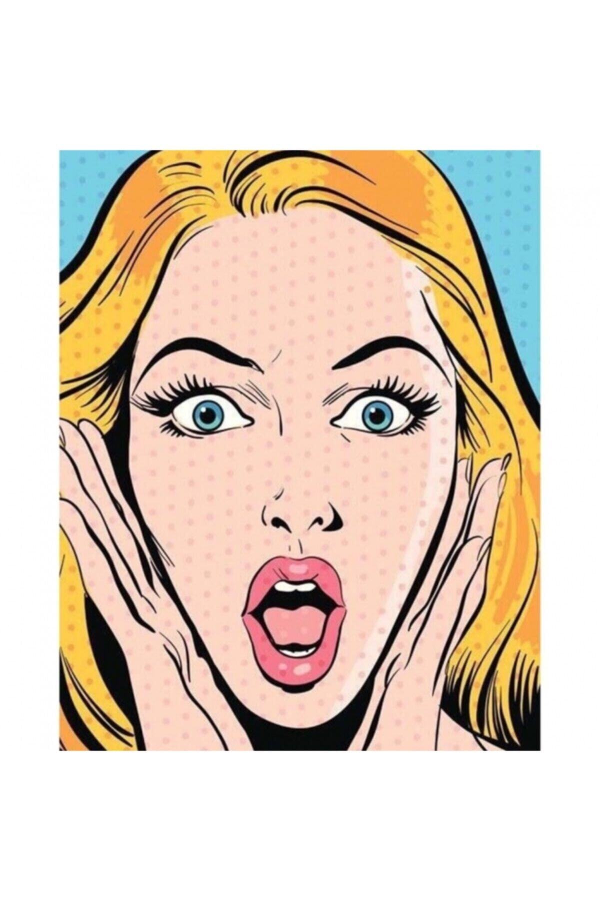 Fupe Shop Pop Art Şok Sayılarla Boyama Seti Kasnaklı 70 X 90 Cm