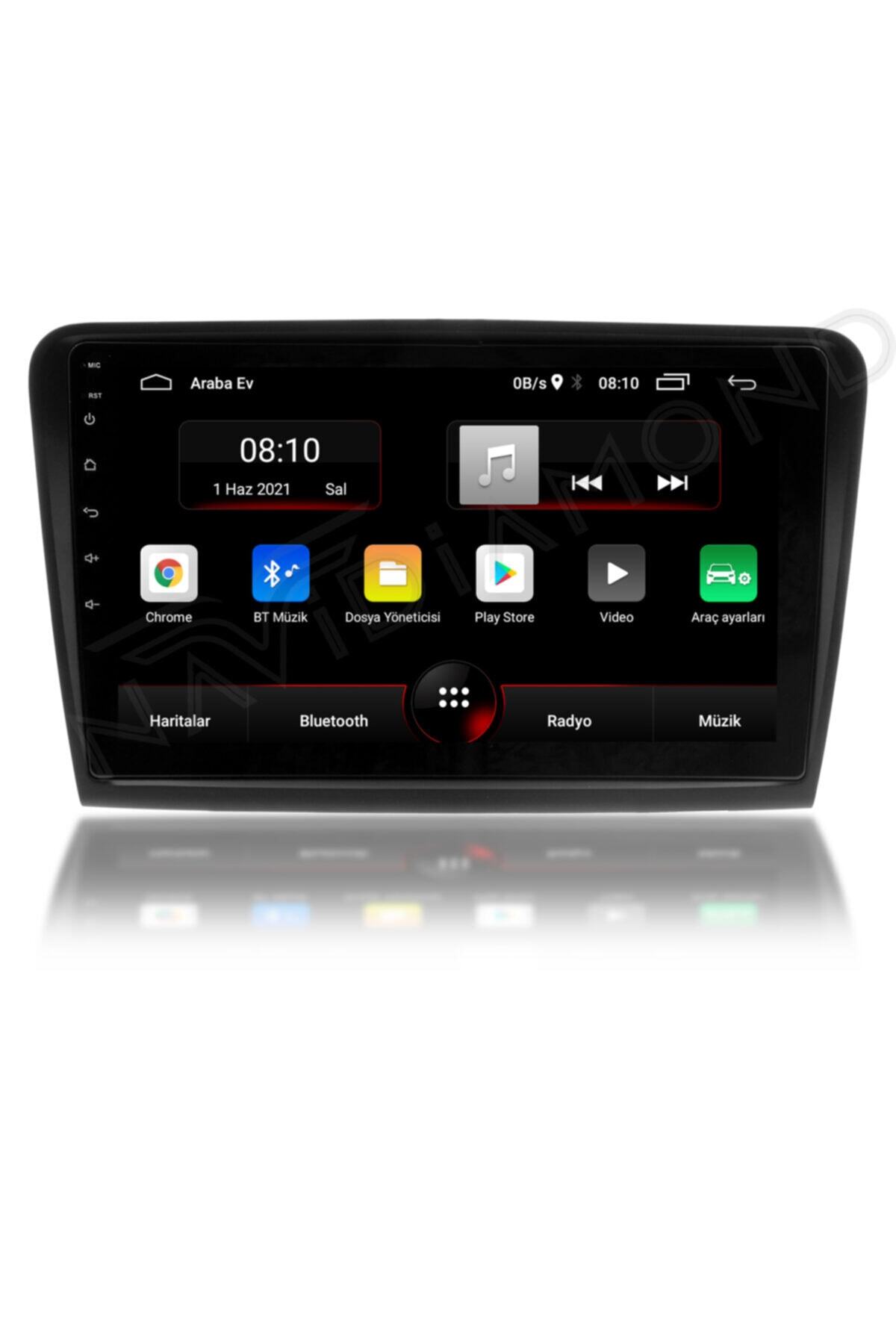 NAVİDİAMOND Audi A3 2012-2015 2 Gb Ram 16 Gb Hafıza Android 9.1 Multimedia Navigasyon Teyp
