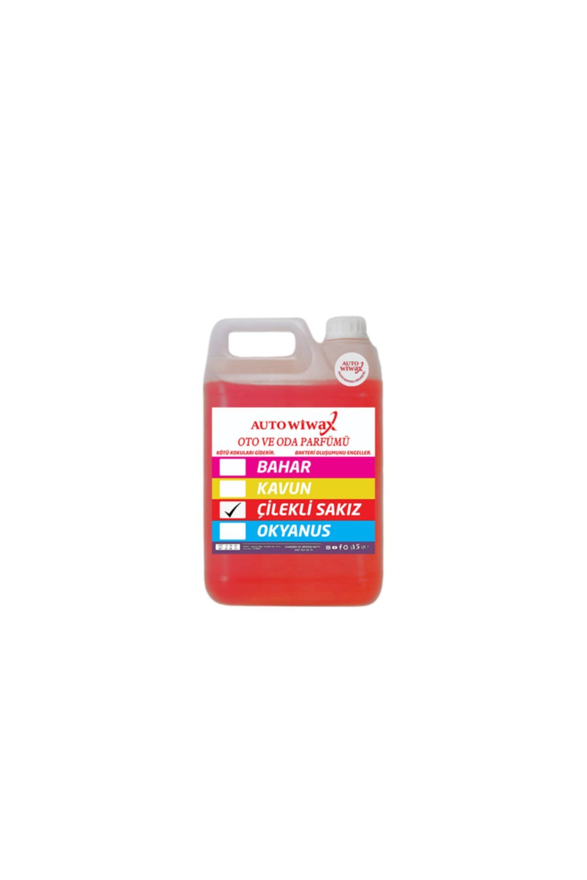 autowiwax 5lt Çilekli Sakız Aromalı Araç Içi Koku