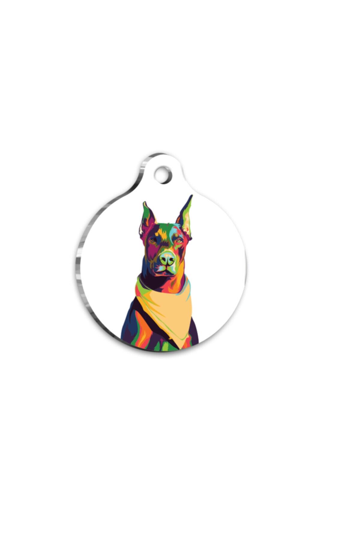 Thepassage Doberman Yuvarlak Köpek Künyesi