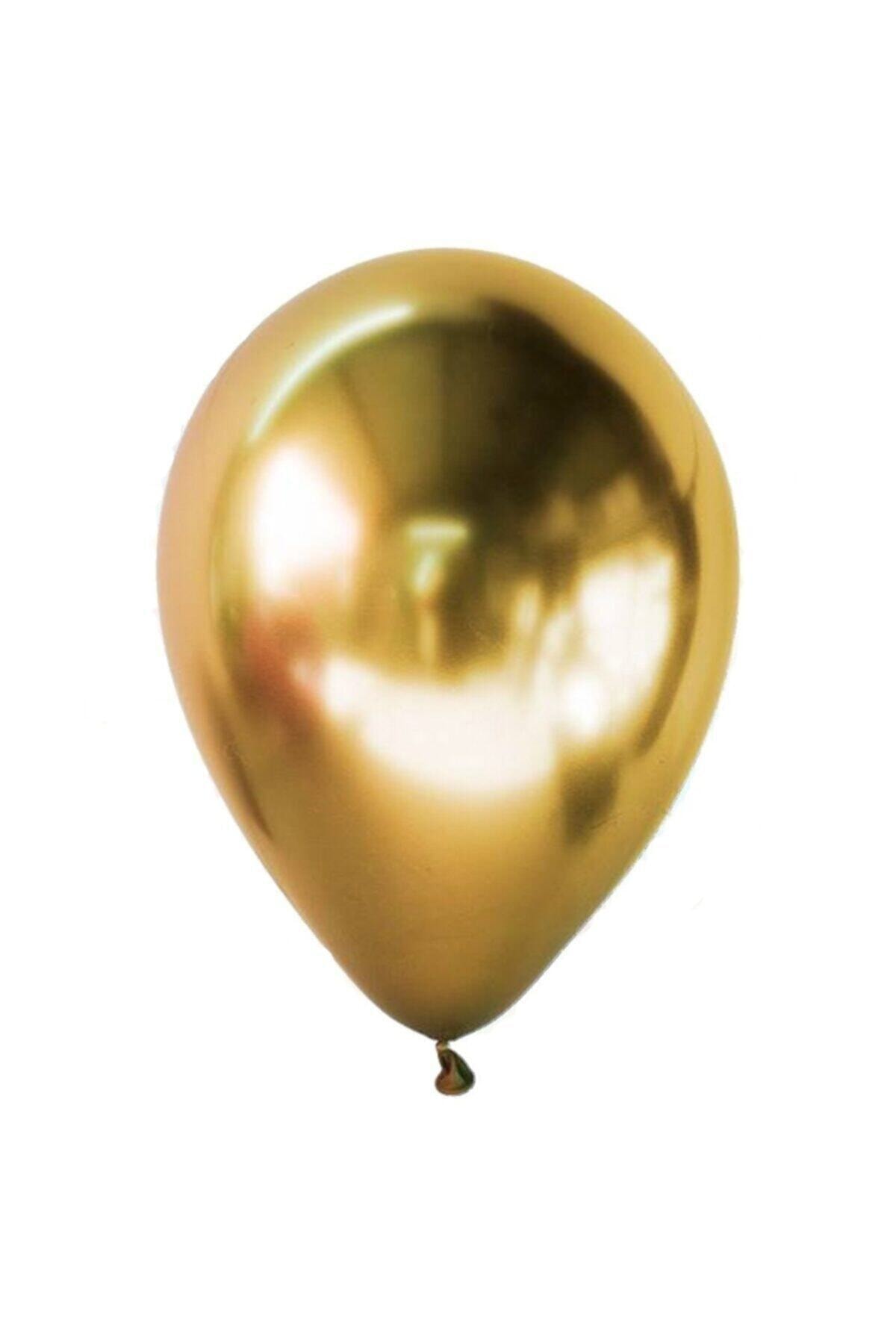 Organizasyon Pazarı 12 Inç Krom Balon Gold 10 Adet