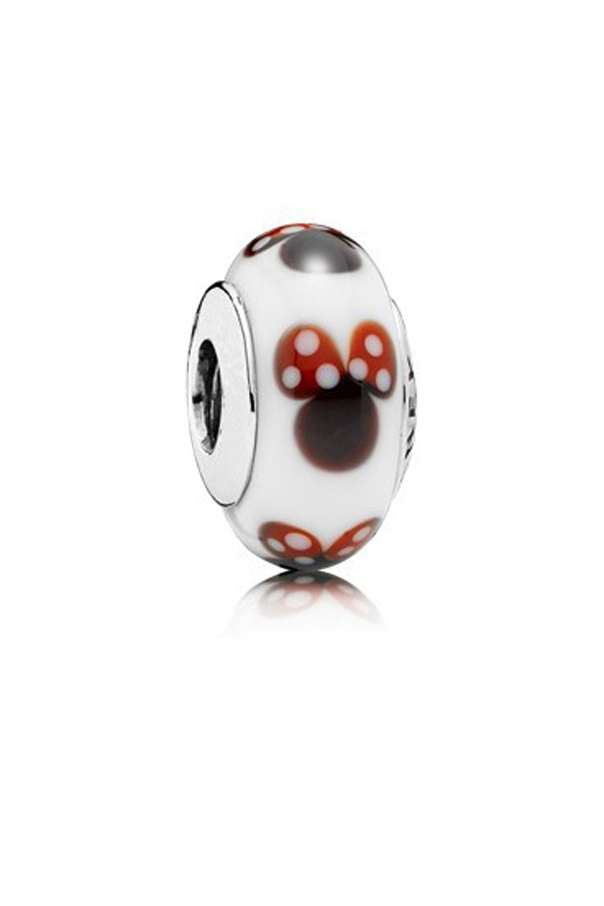 Dumledo Minnie Mouse Murano Charm | 925 Ayar Gümüş