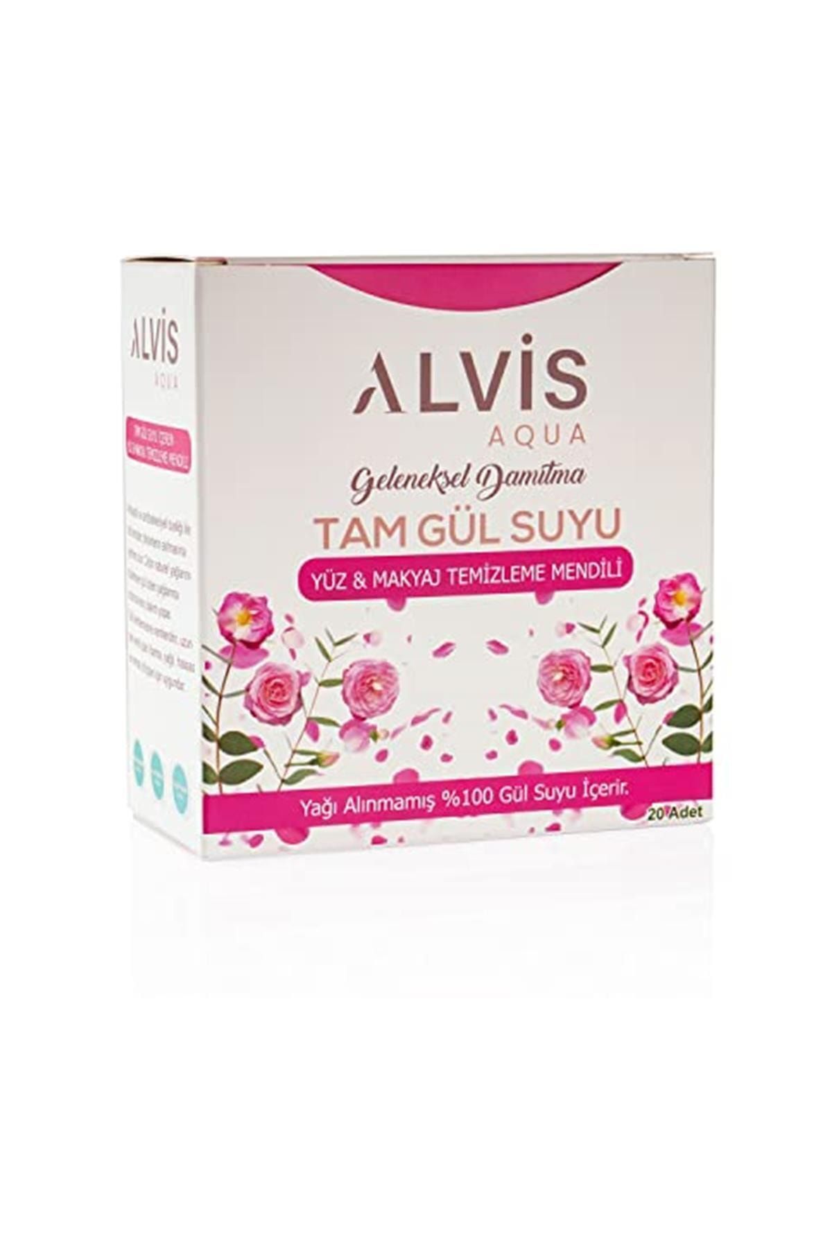 Alvis Aqua Makyaj & Yüz Temizleme Mendili (20 Adet)