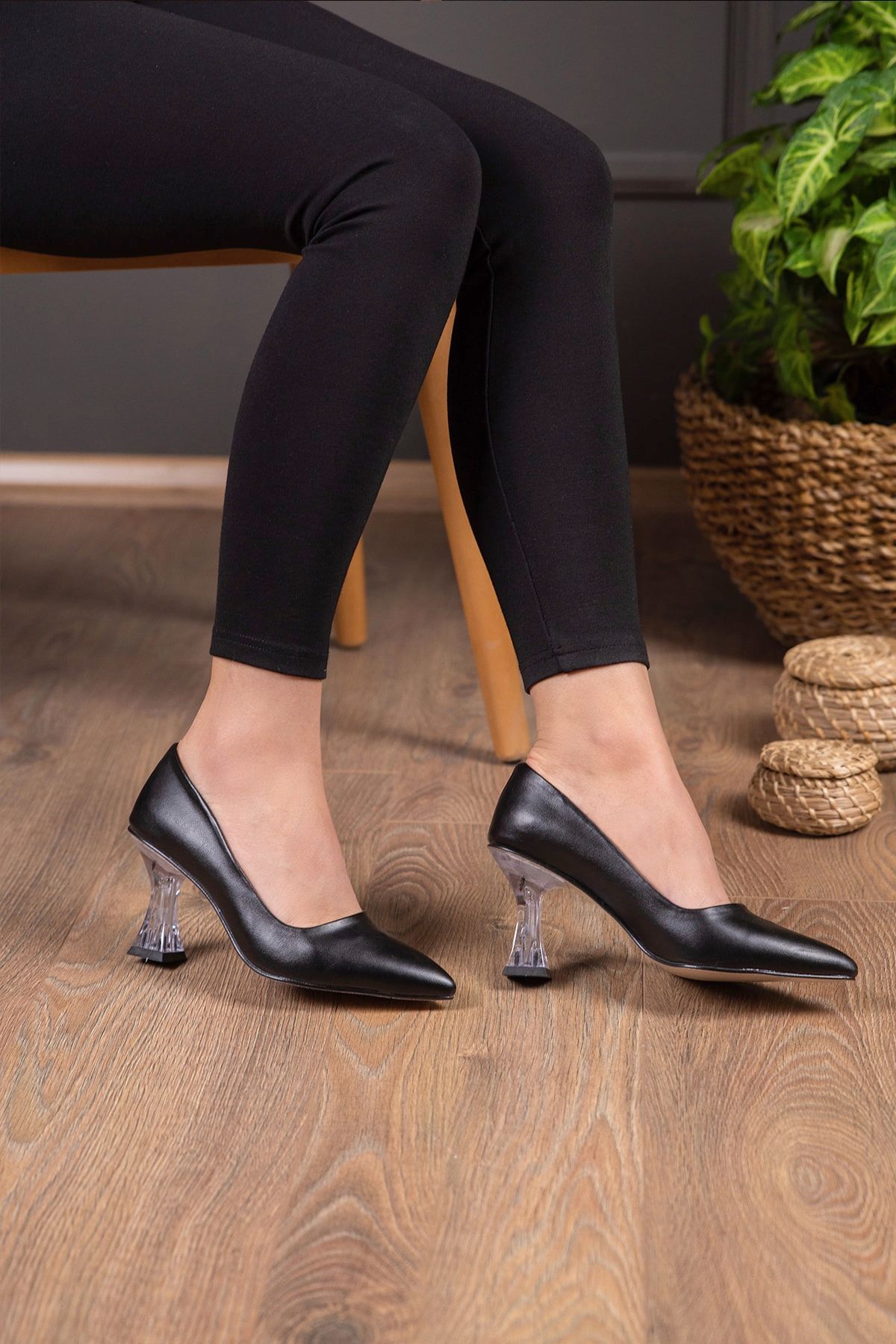 ZABİNA Kadın Şeffaf Topuklu Stiletto