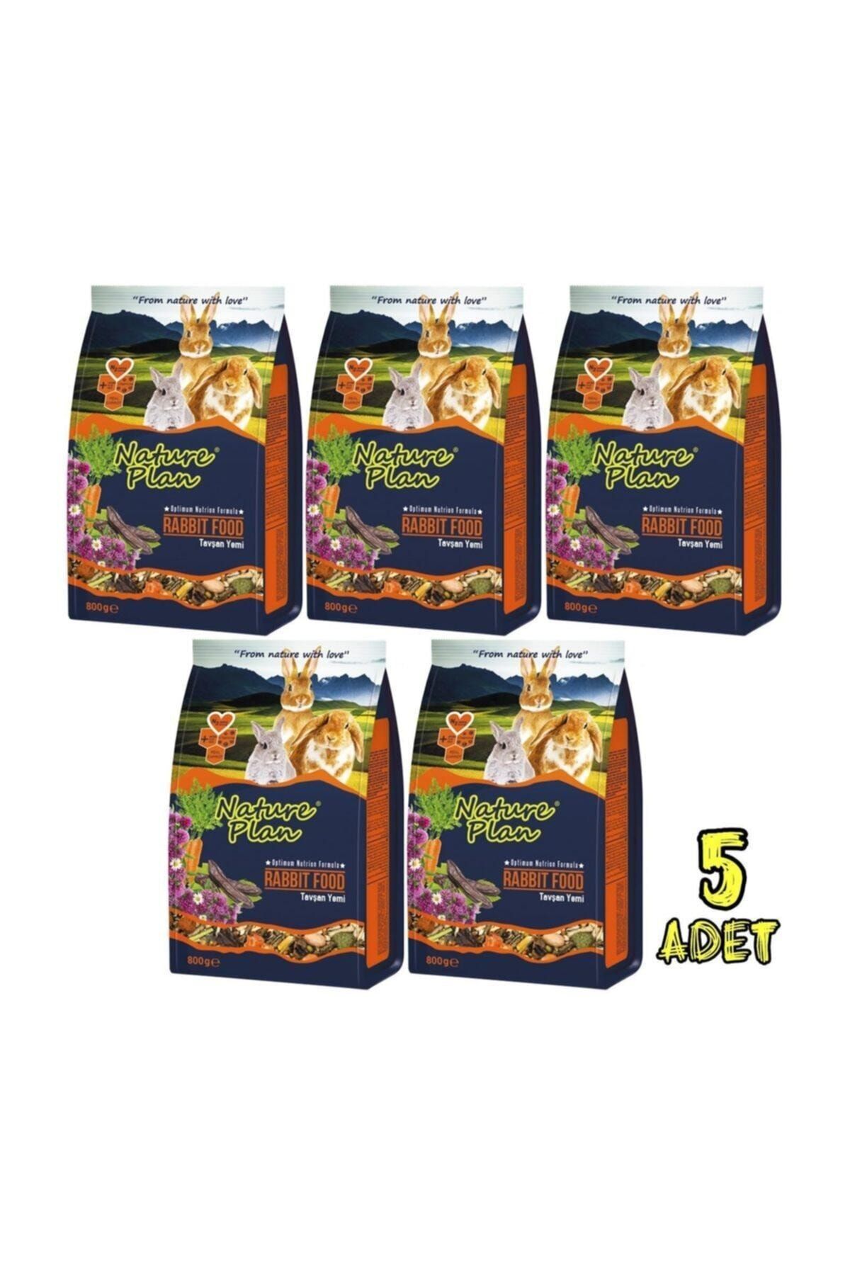 Nature Plan Premium Tavşan Yemi 800gr 5paket Skt:05/2023