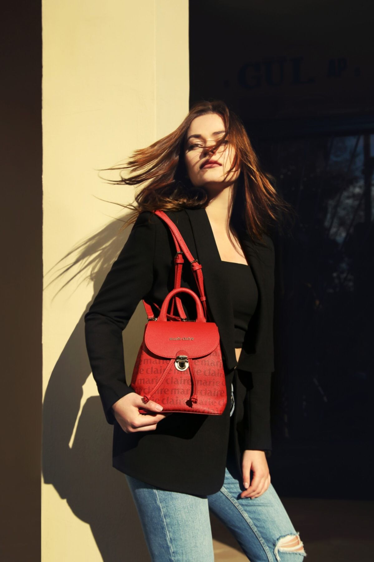 Marie Claire Kadın Bordo Sırt Çantası Azura Mc212102188