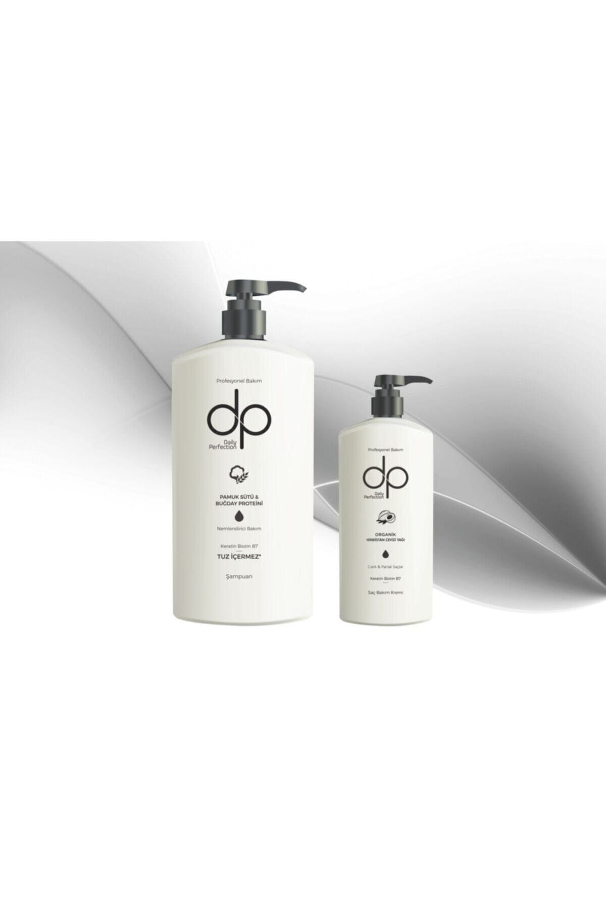 DP , 1 Adet Pamuk Sütü Buğday Proteini Şampuan(800 ML) 1 Adet Saç Kremi Hindistan Cevizi(500 ML) Set