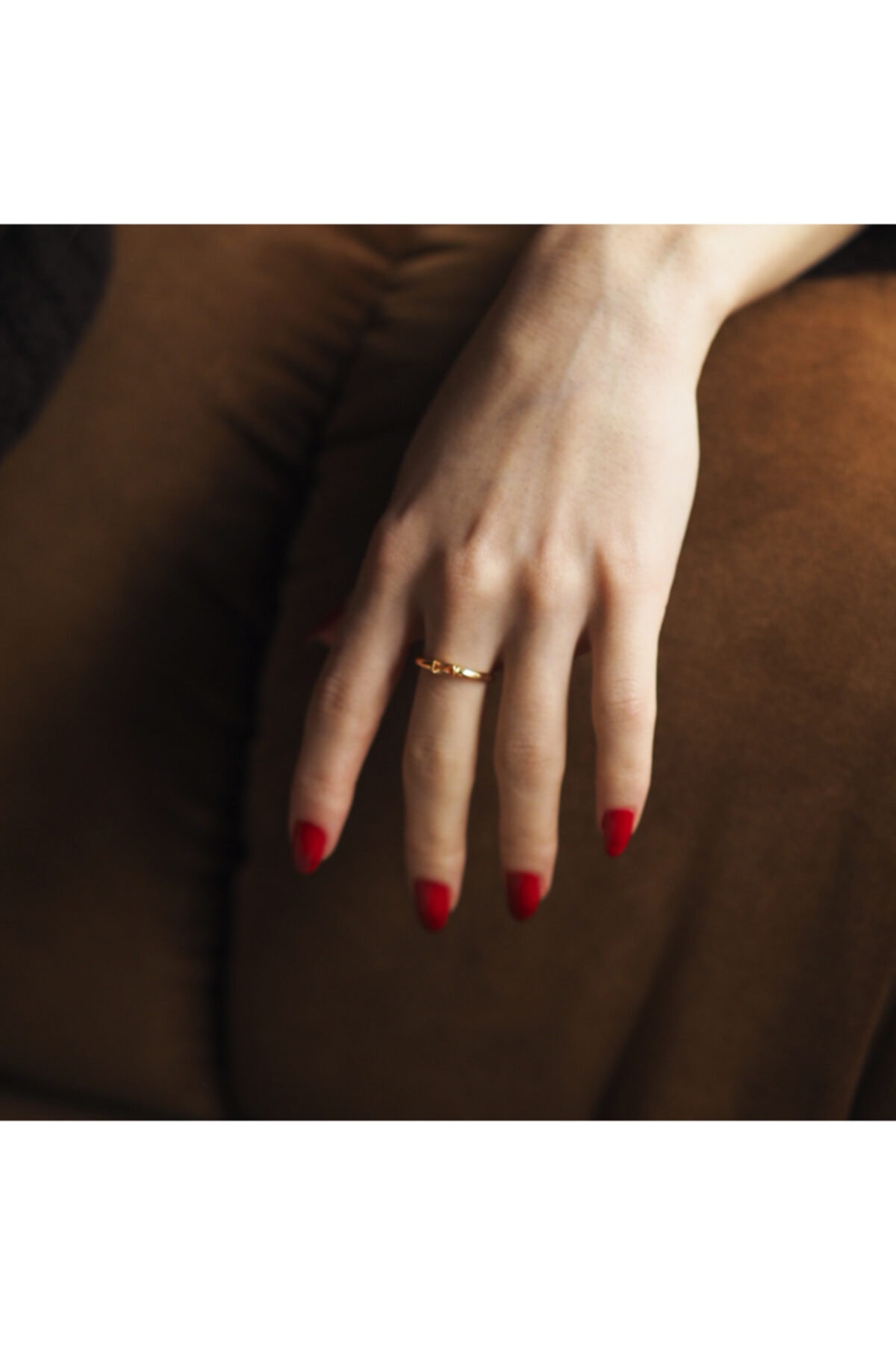 Neuve Jewelry Glam Rıng Orange