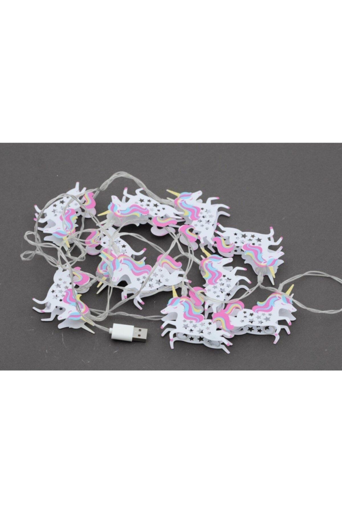 YENİĞÜN STORE Özel Tasarım Metal Unicorn Led Işık Gece Lambası 215 Cm Hediyelik