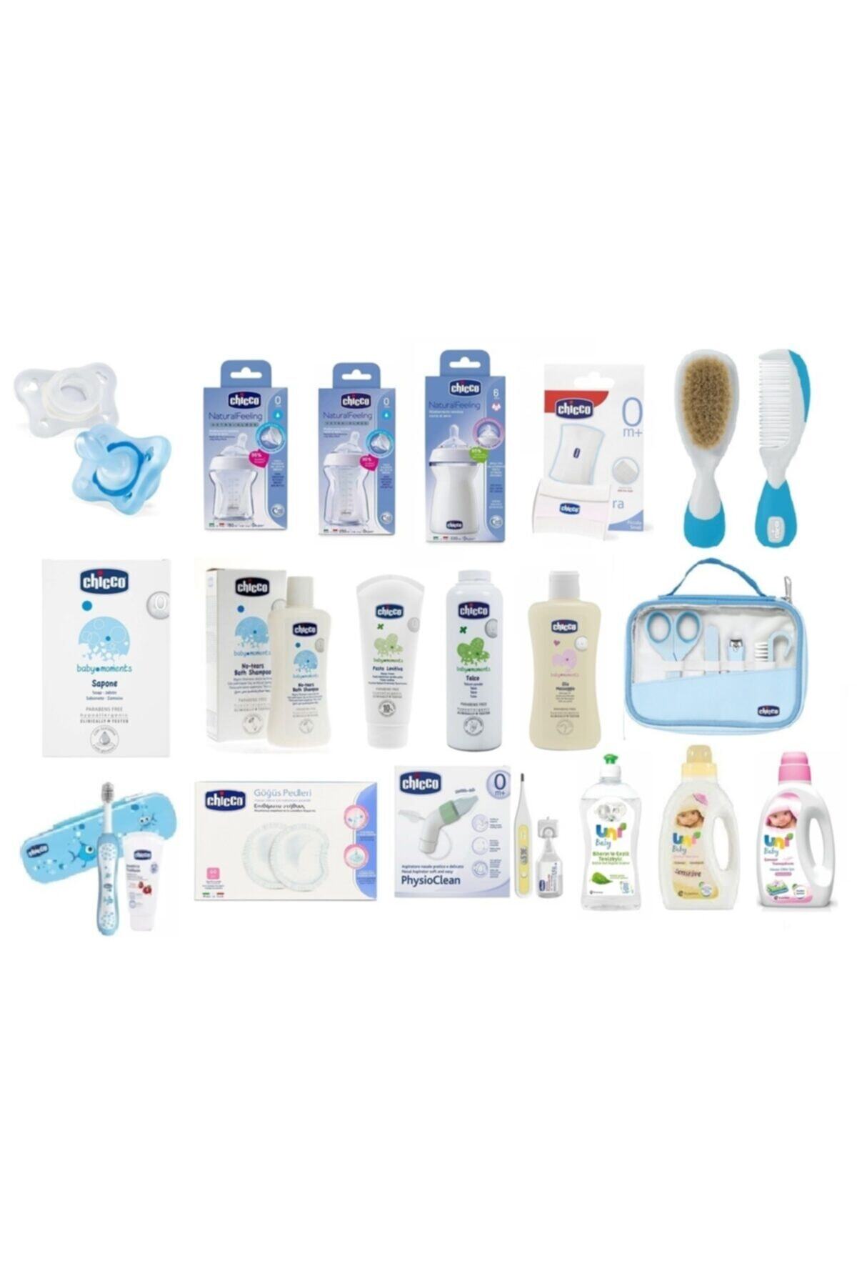 Chicco Erkek Yeni Doğan Hazırlık Seti Ultra Paket 18 Parça Ultra Ekonomik