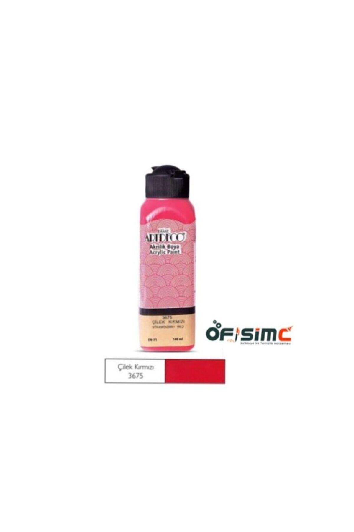 Artdeco 140ml Çilek Kırmızı Akrilik Boya 3675